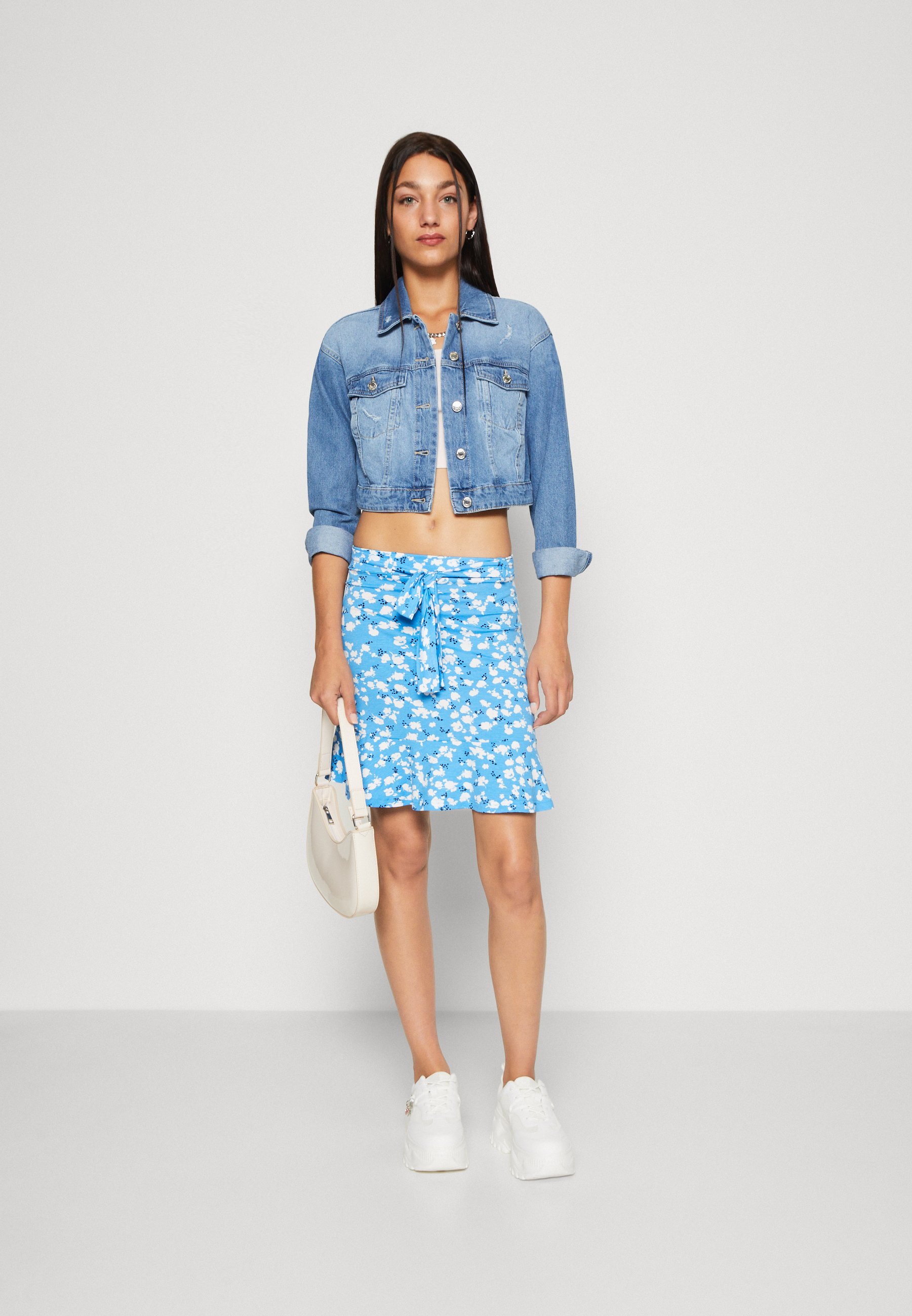 MINI SKIRT WITH VOLANT - A-line skirt