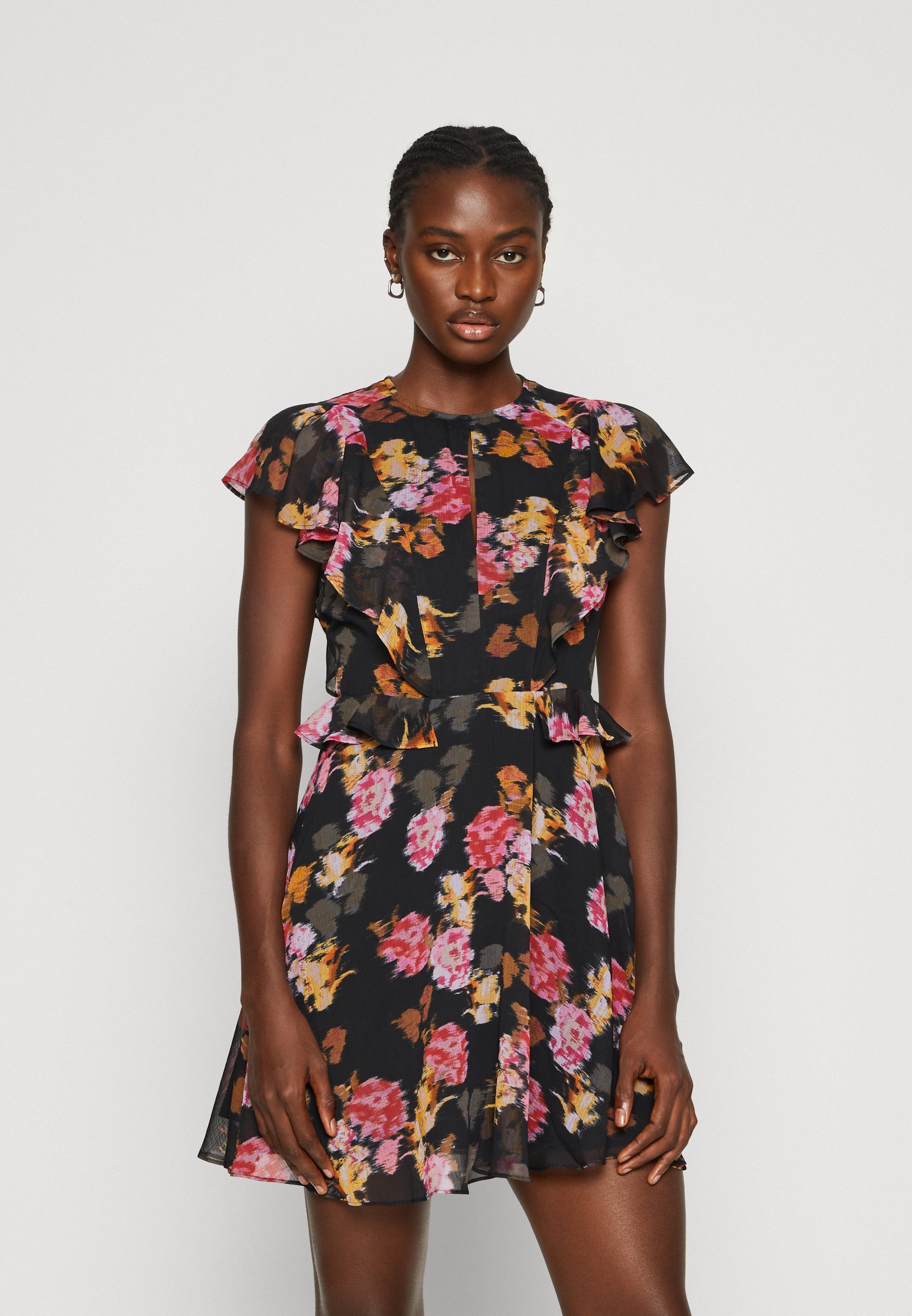 MINI DRESS WITH PEPLUM WAIST - Day dress