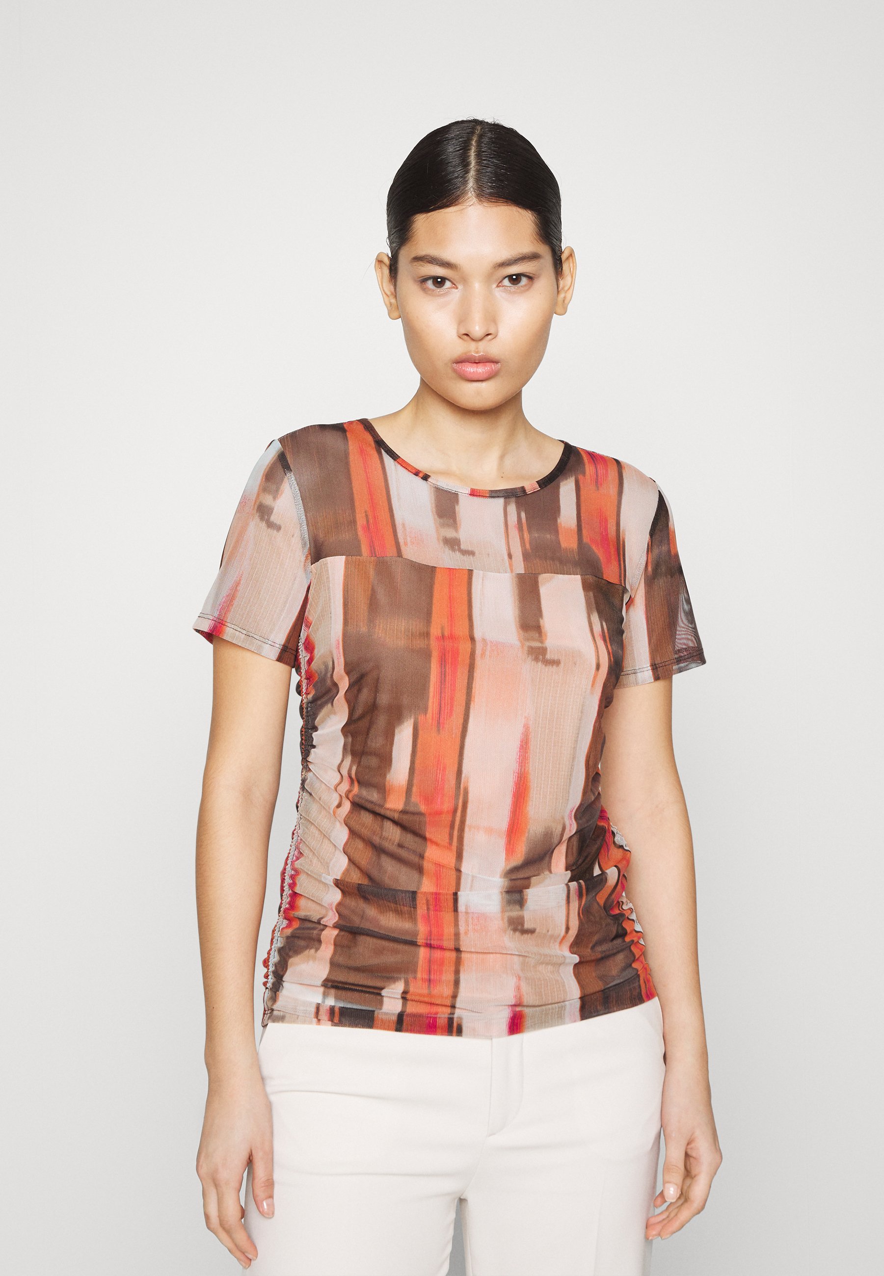 MESH TOP - Print T-shirt