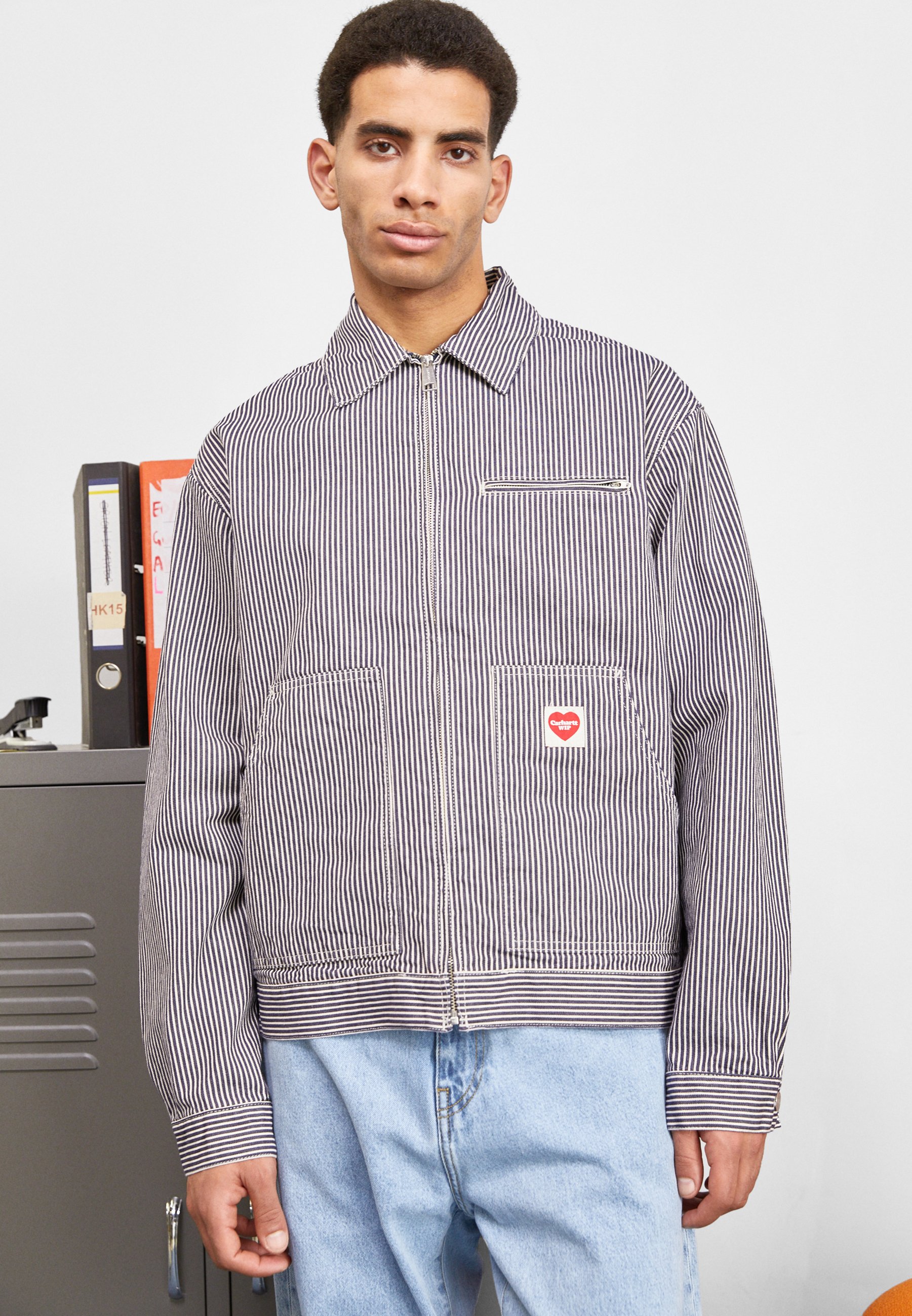TERRELL JACKET HICKORY - Denim jacket