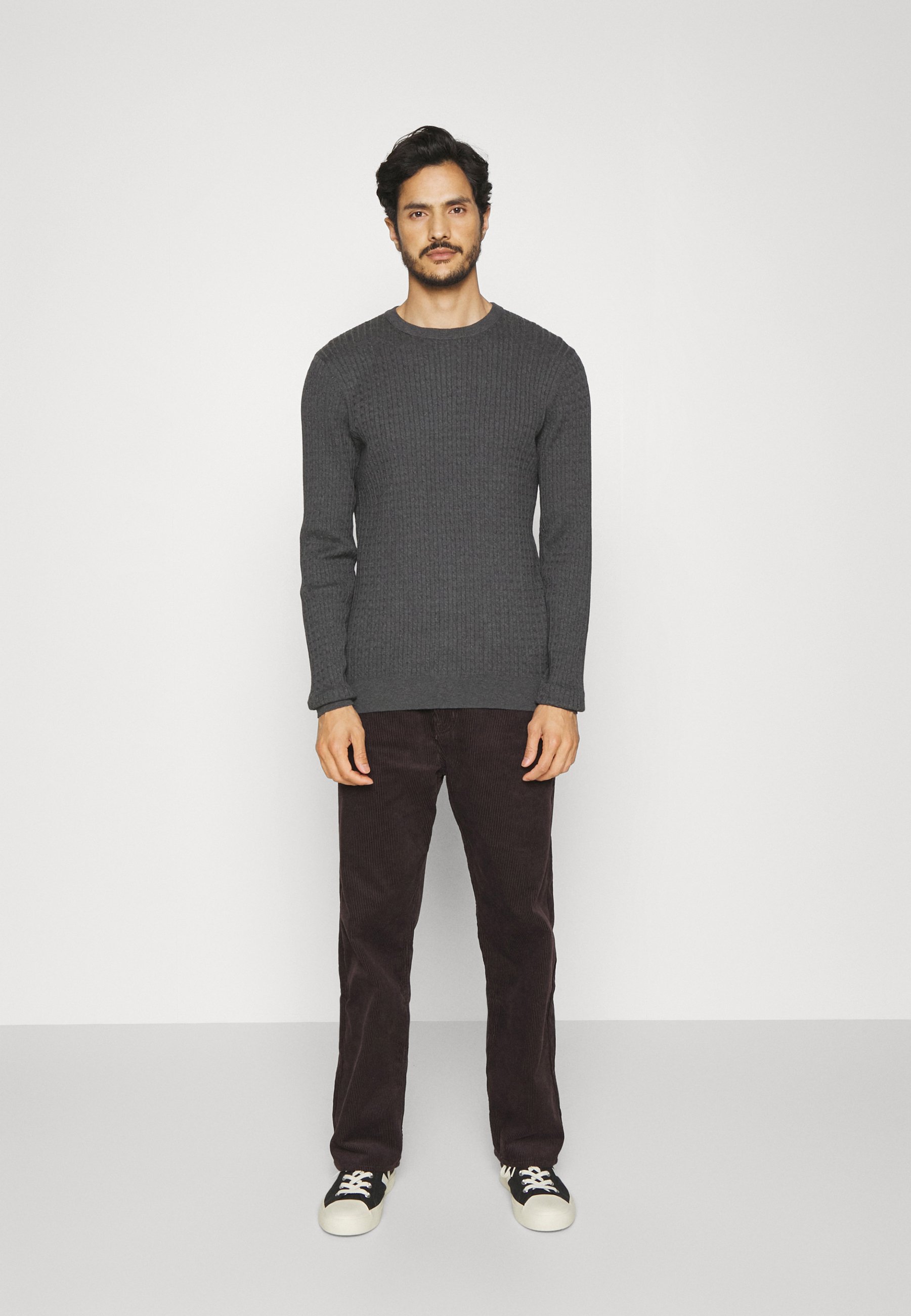 SLHBERG CABLE CREW NECK B NOOS - Jumper