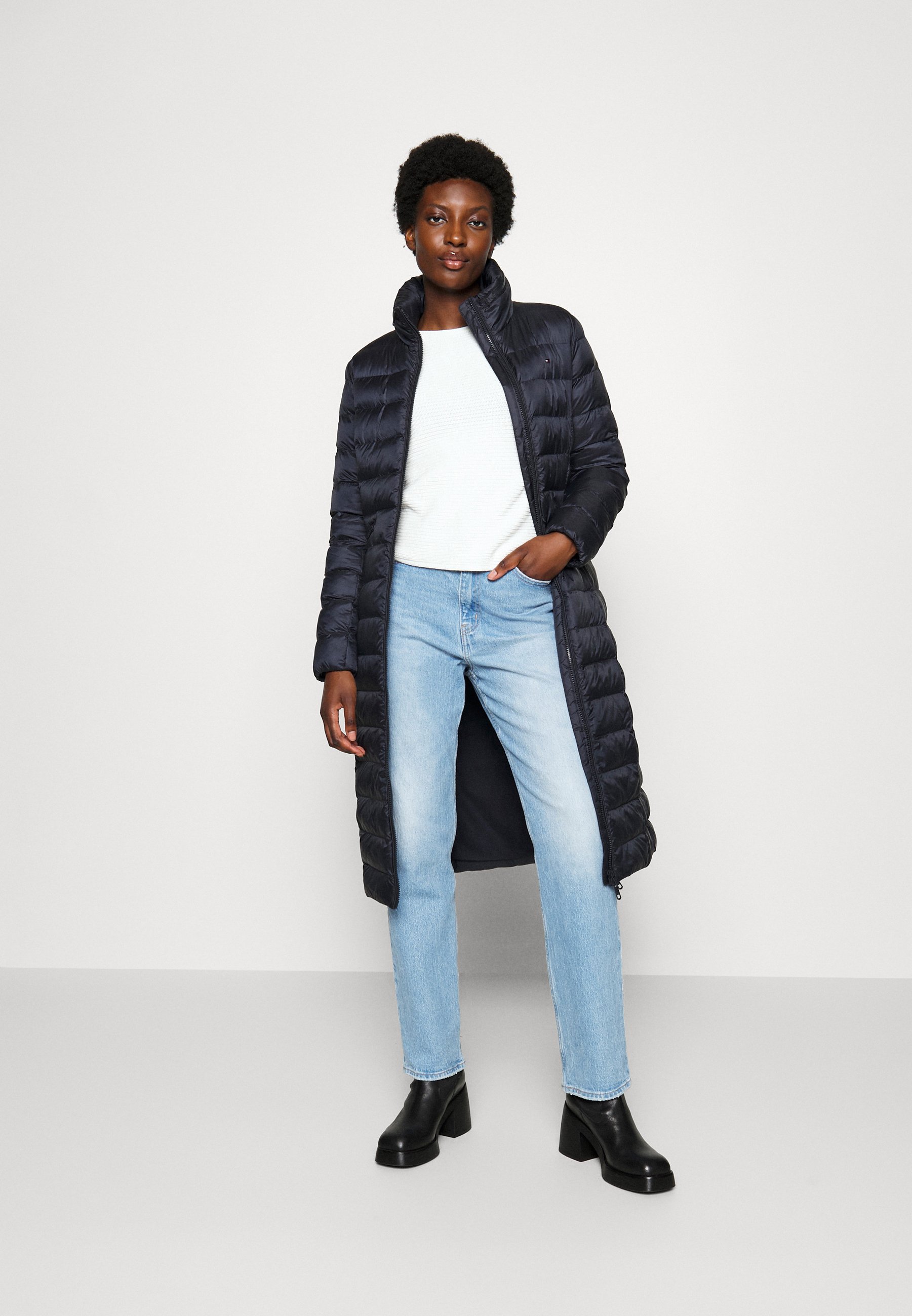 PADDED GLOBAL STRIPE MAXI - Winter coat