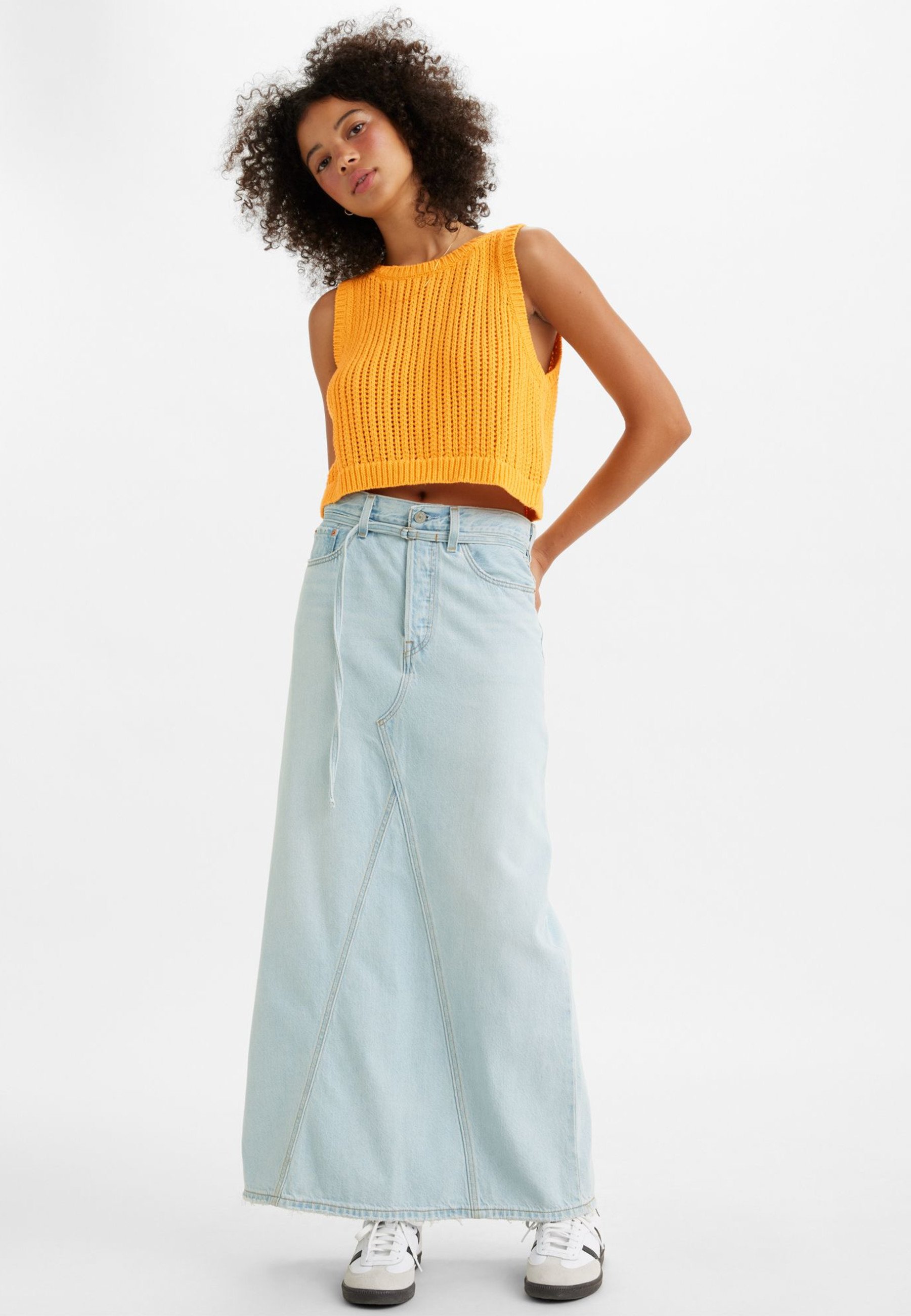ICONIC LONG SKIRT BELT - Maxi skirt