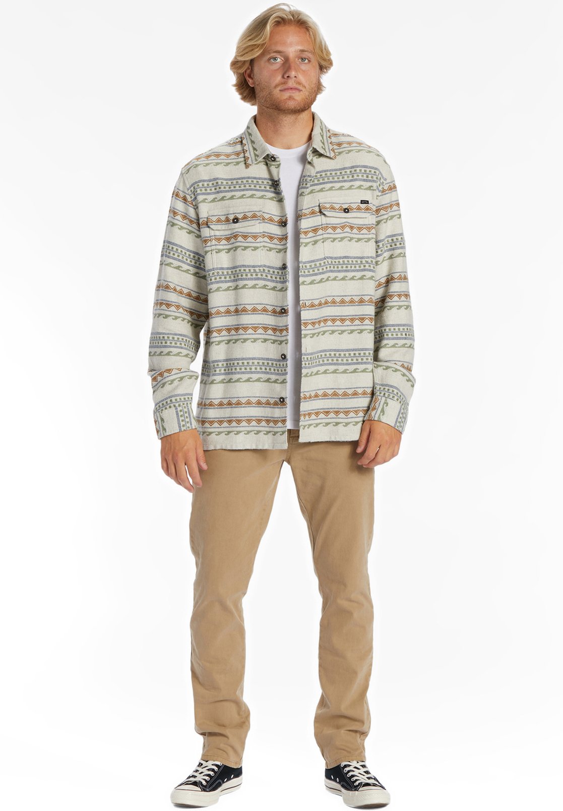 OFFSHORE JACQUARD MANCHES LONGUES PO - Shirt