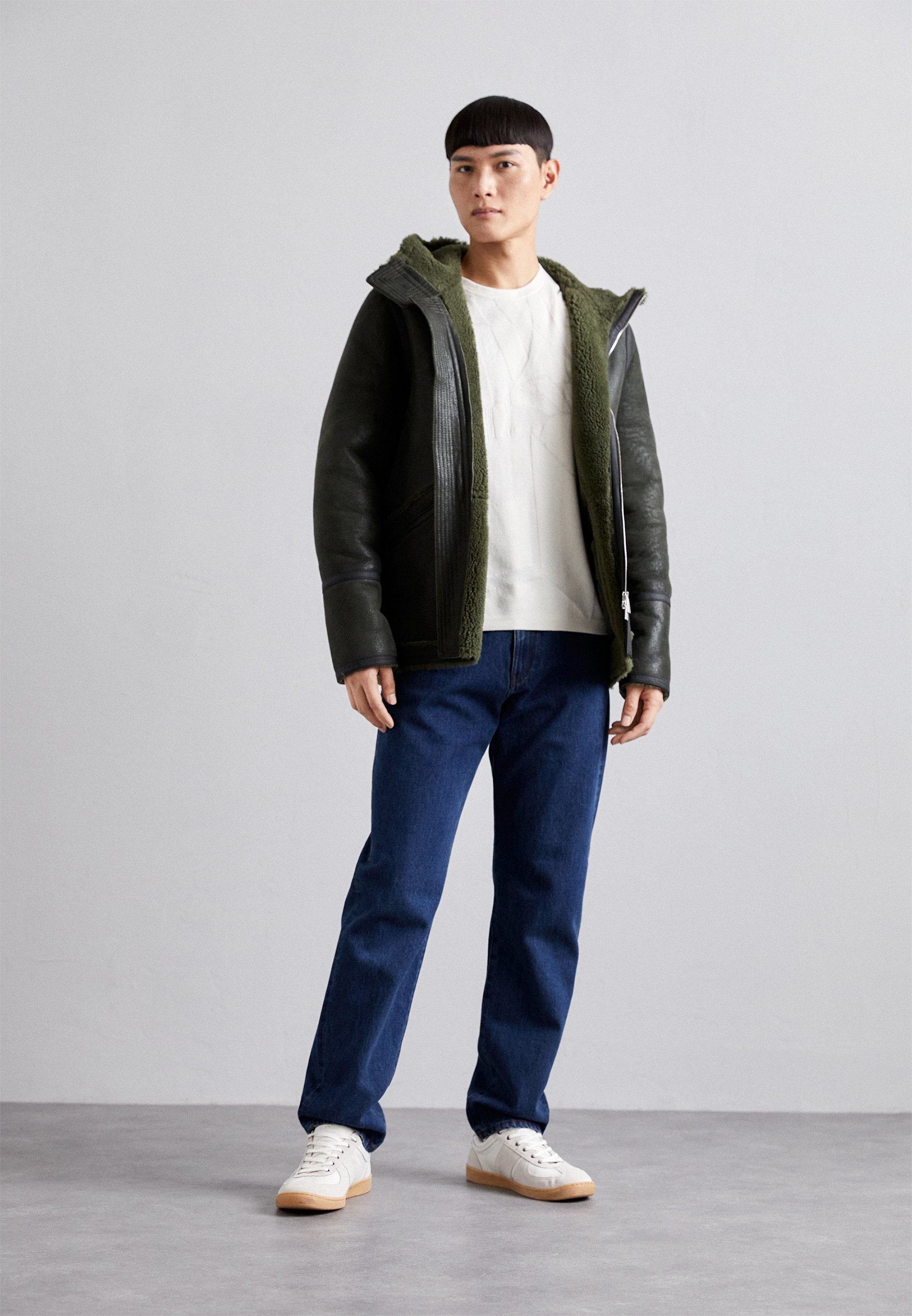 HOOD - Leather jacket