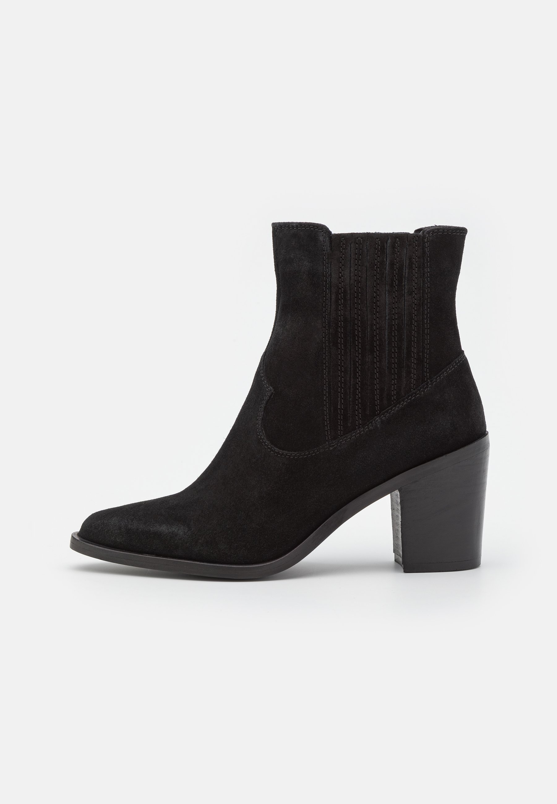 LEATHER - Cowboy/biker ankle boot