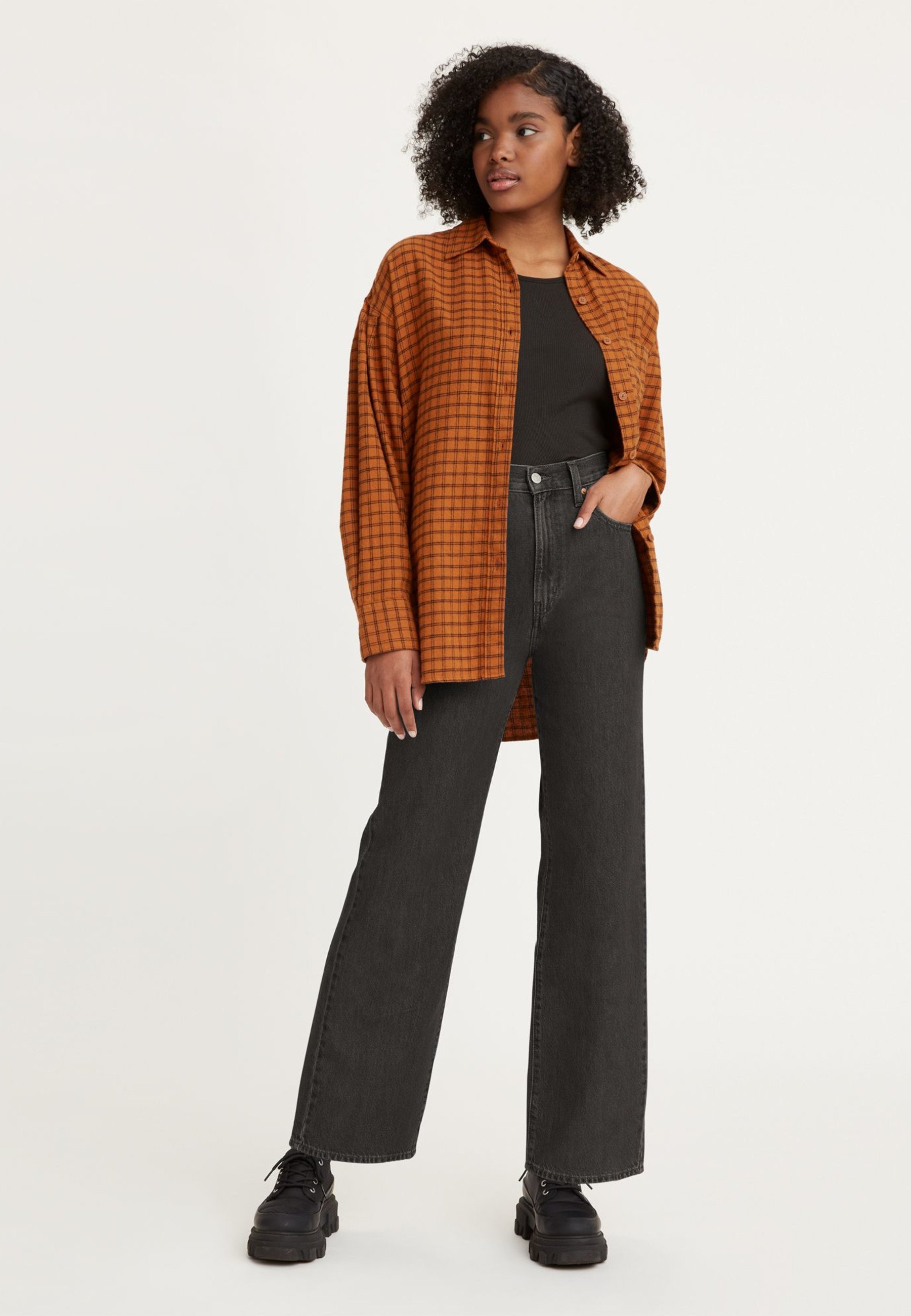 HIGH WAISTED STRAIGHT - Straight leg jeans