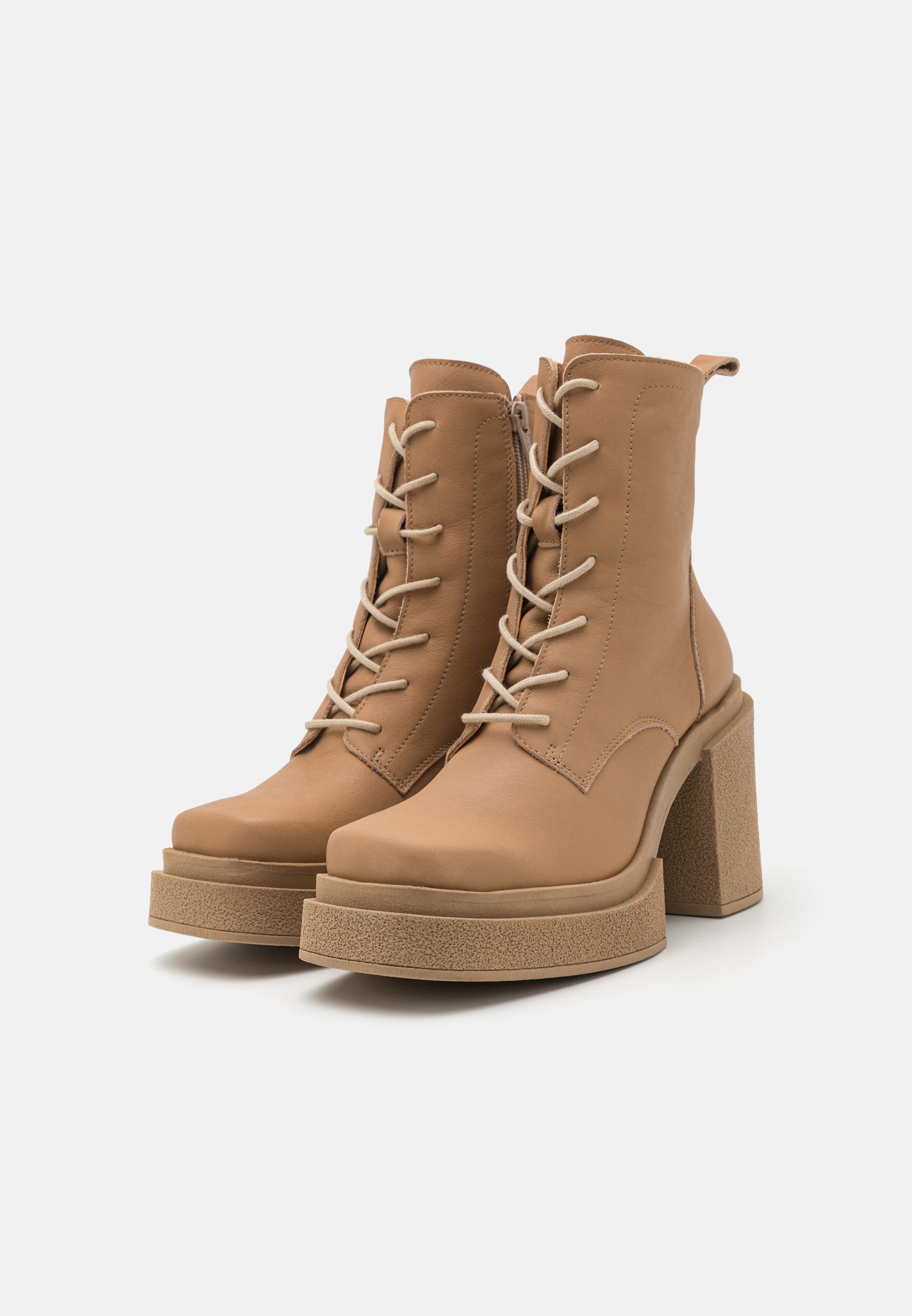 LEATHER - Lace-up ankle boots