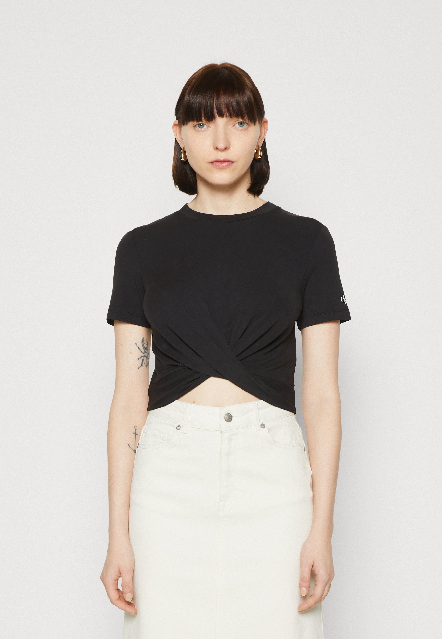 TWISTED CROPPED - Print T-shirt