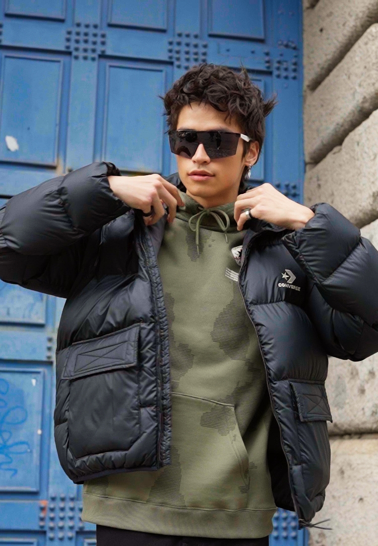 PATCH POCKET PUFFER JACKET - Winter jacket