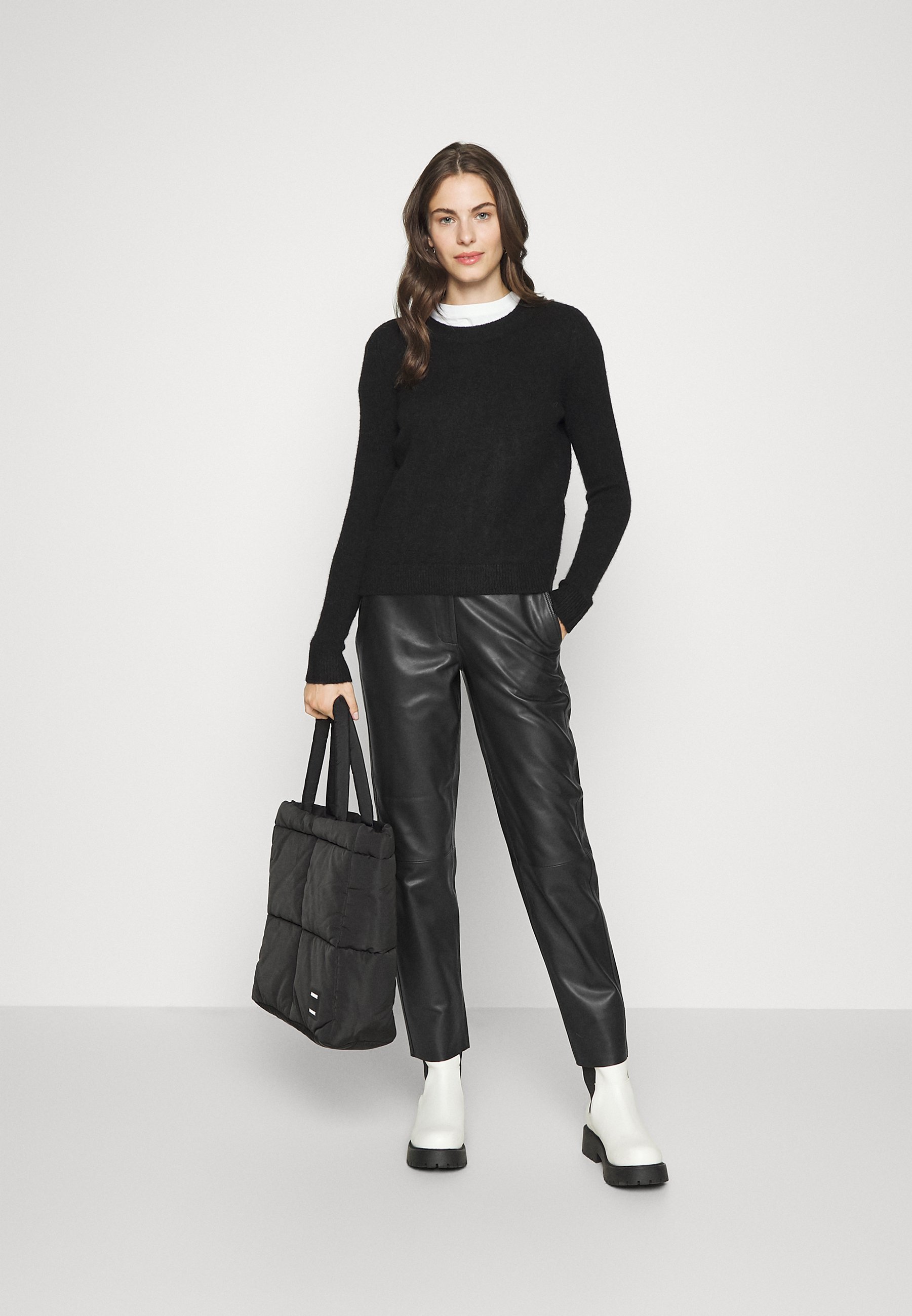 SLFMARIE - Leather trousers