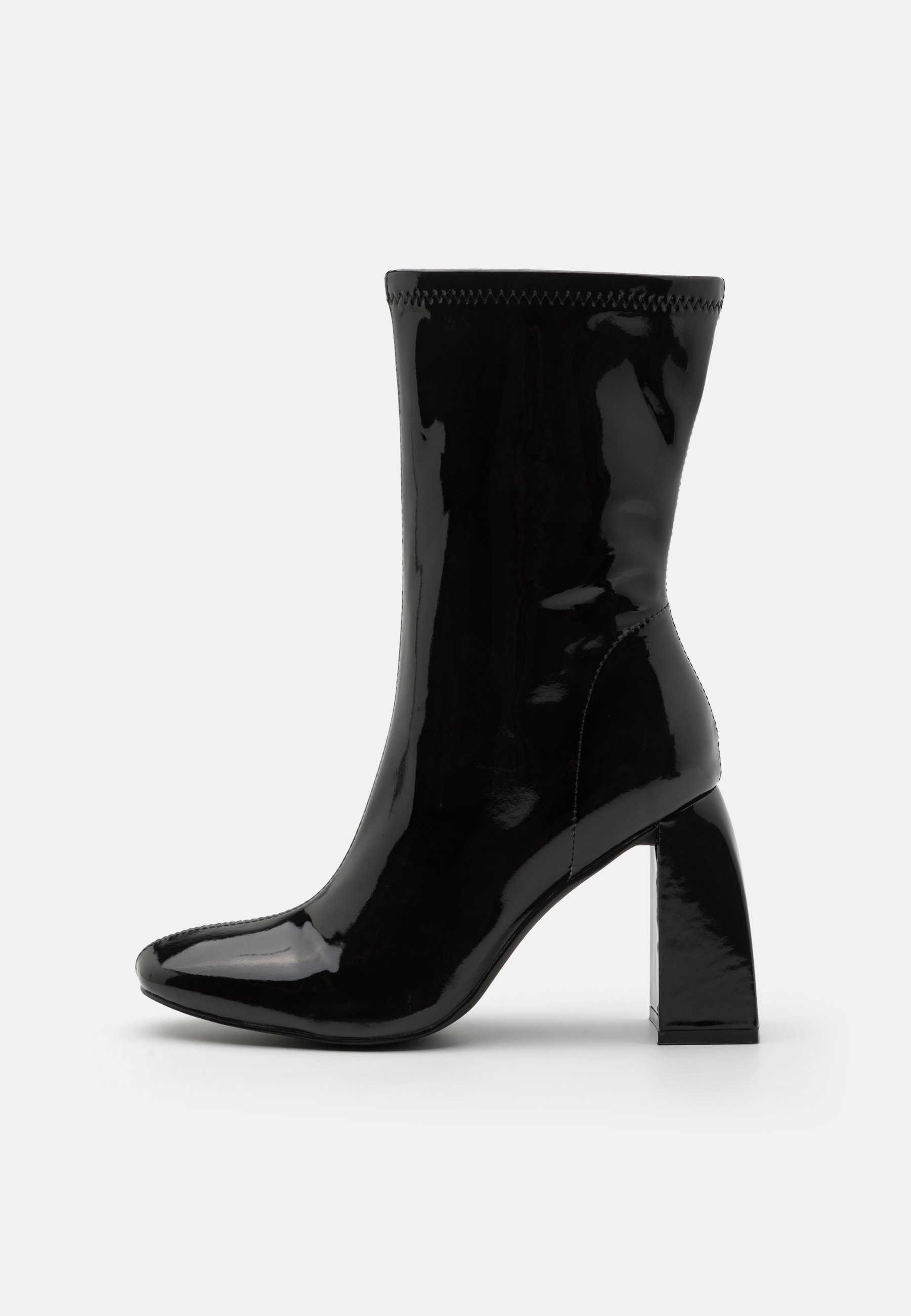 High heeled ankle boots
