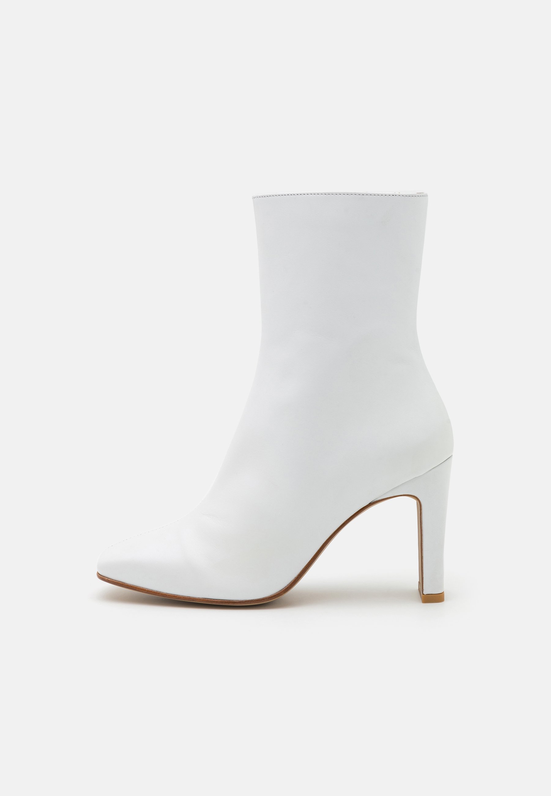 LEATHER- High heeled ankle boots