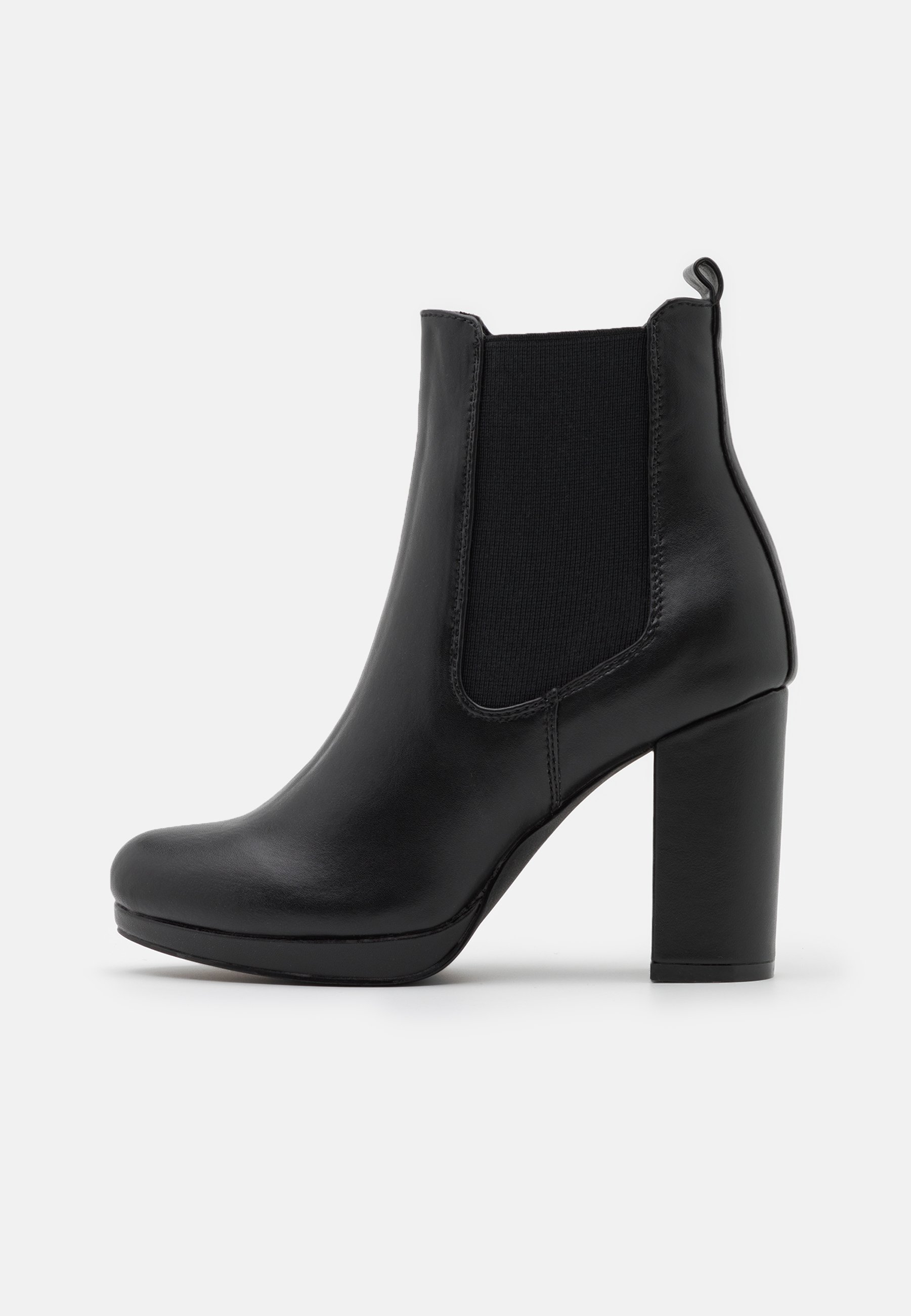 High heeled ankle boots