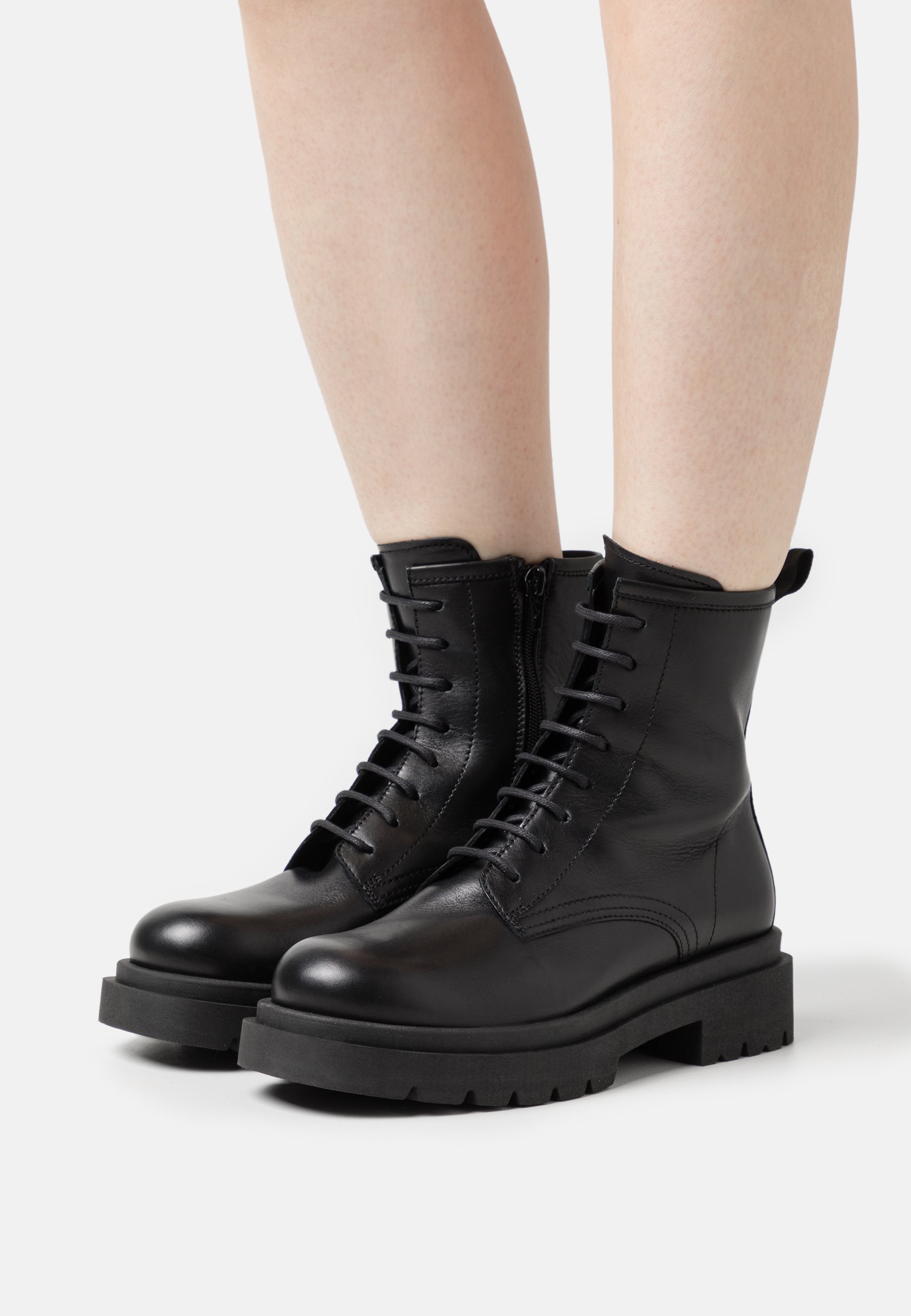 Lace-up ankle boots