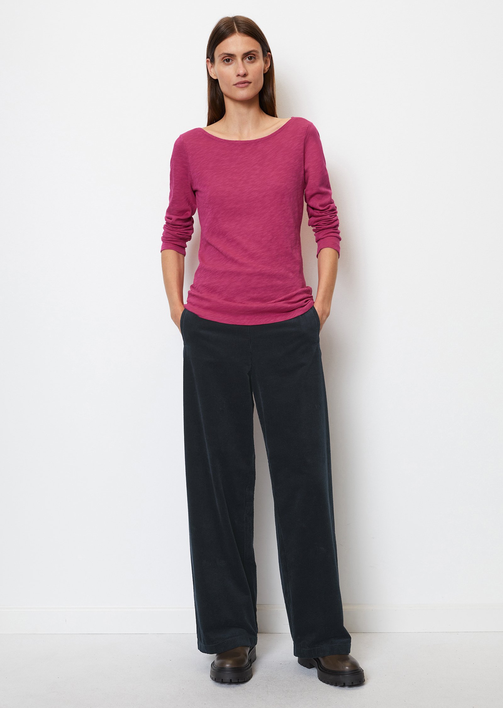 BOAT NECK - Long sleeved top