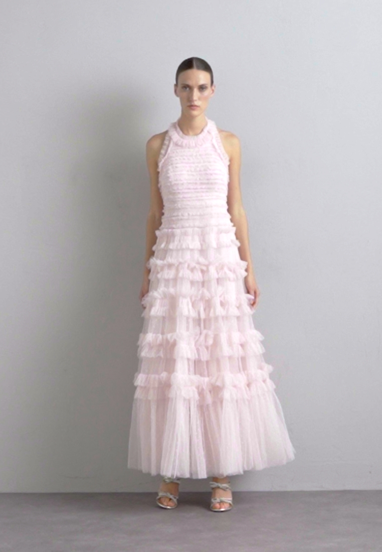 LISETTE RUFFLE HALTER NECK GOWN - Occasion wear
