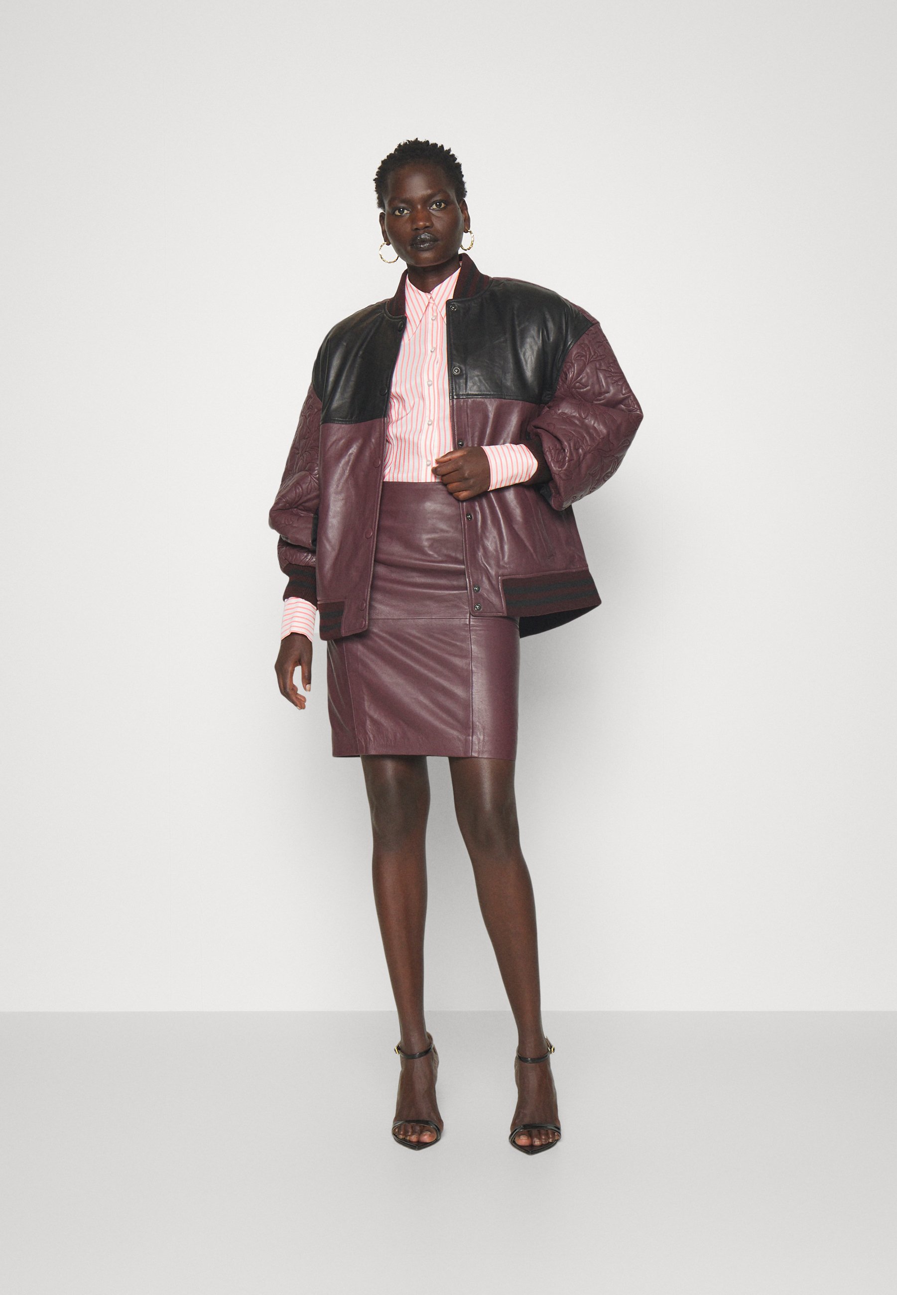 CECILIA CLASSIC - Leather skirt