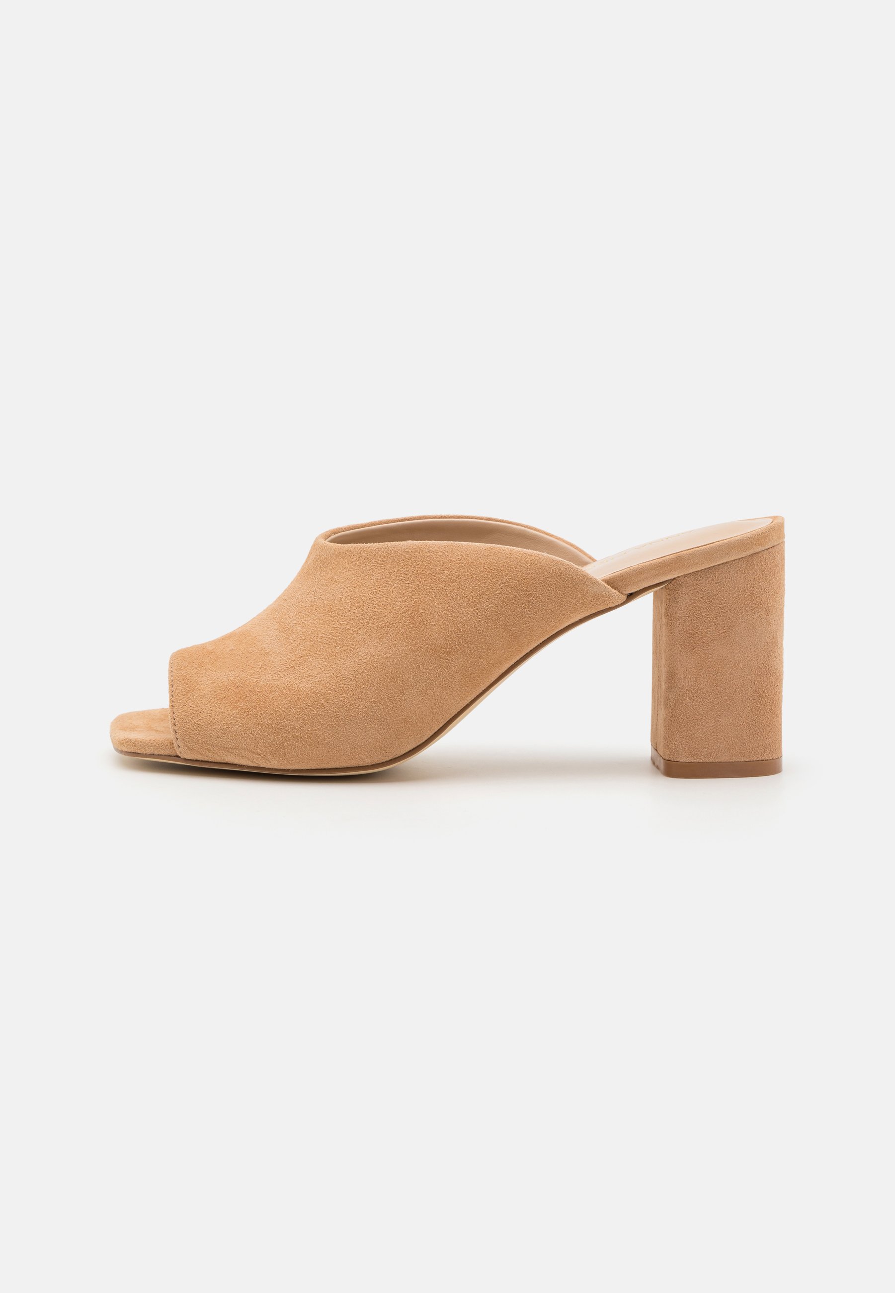 LEATHER- Heeled mules