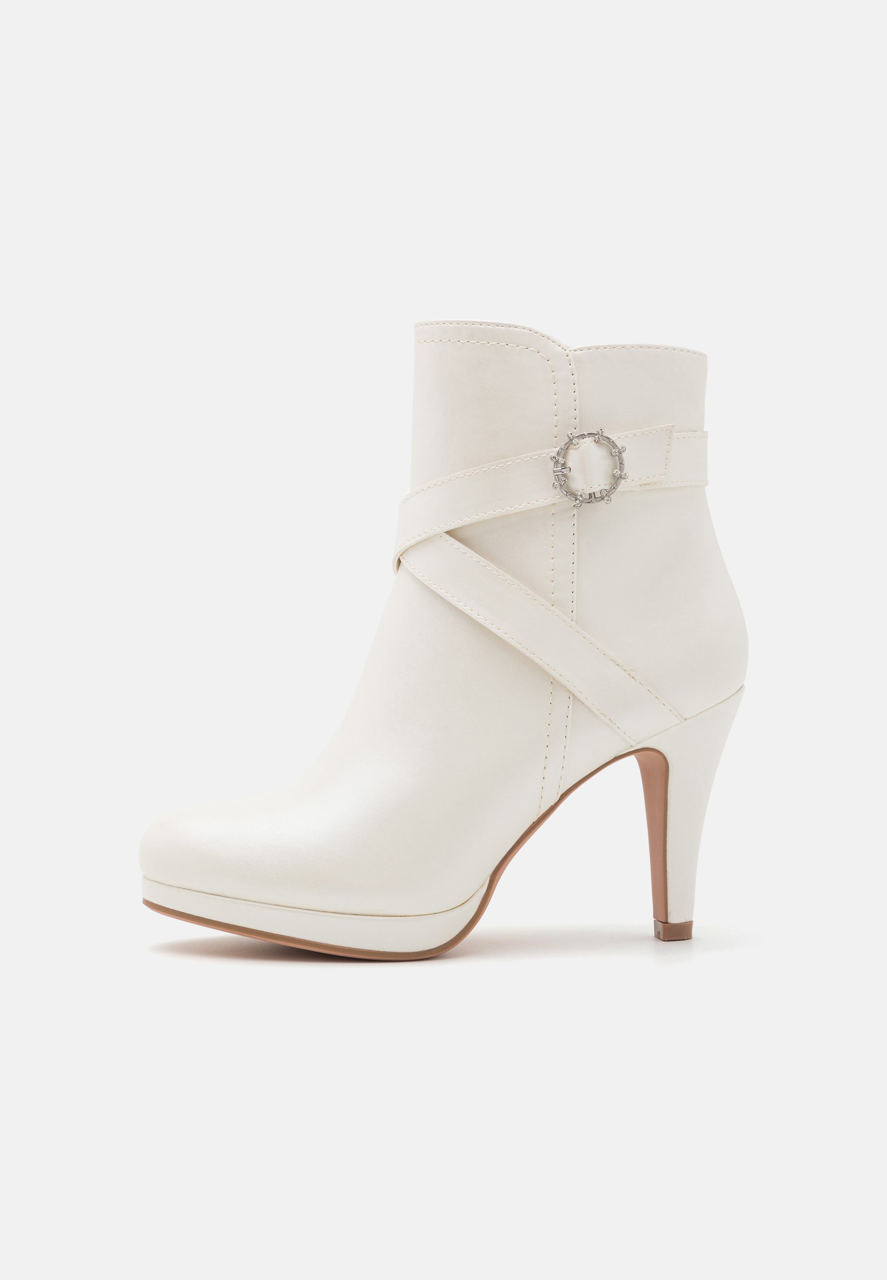 High heeled ankle boots