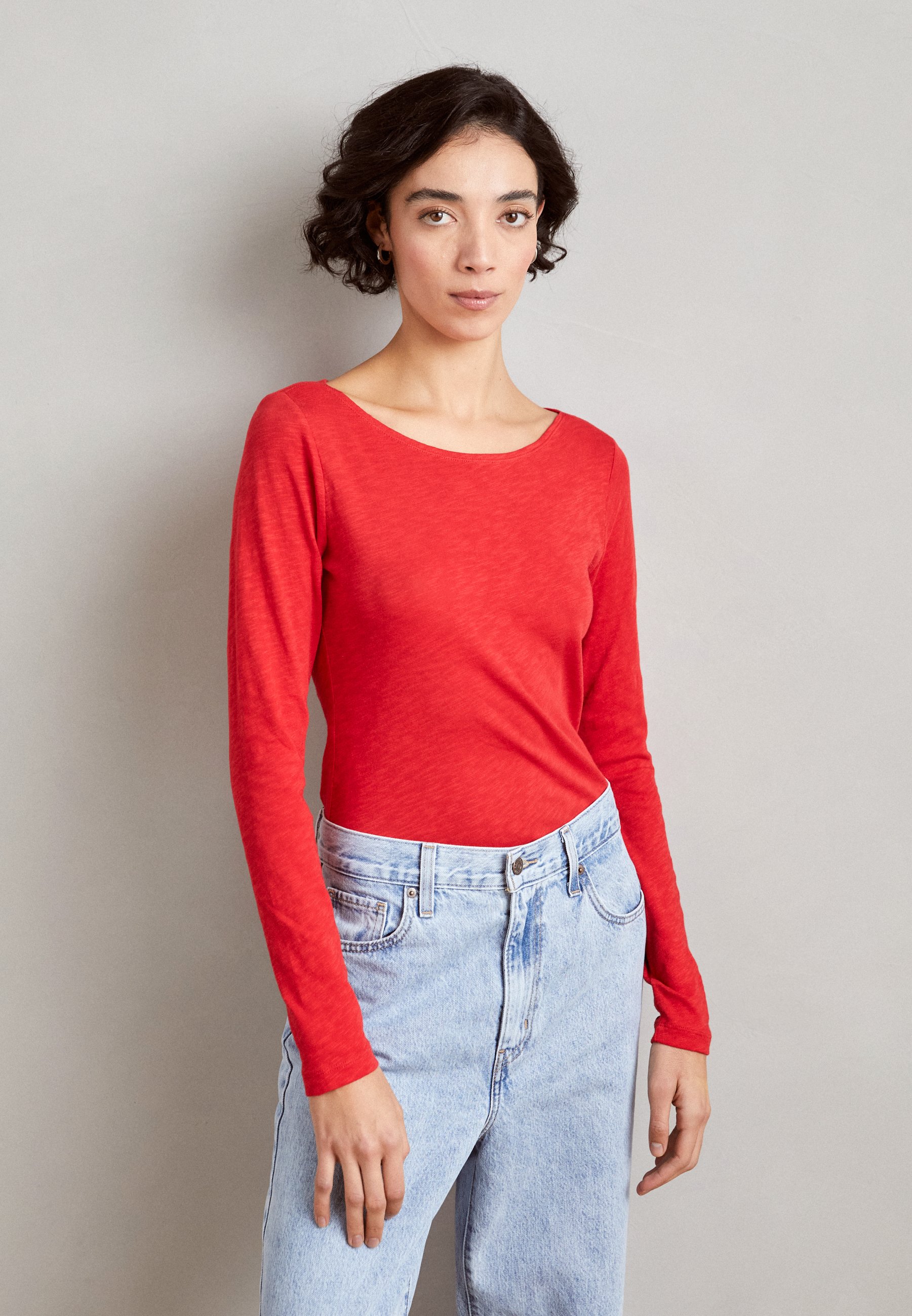 LONG SLEEVE BOAT NECK - Long sleeved top