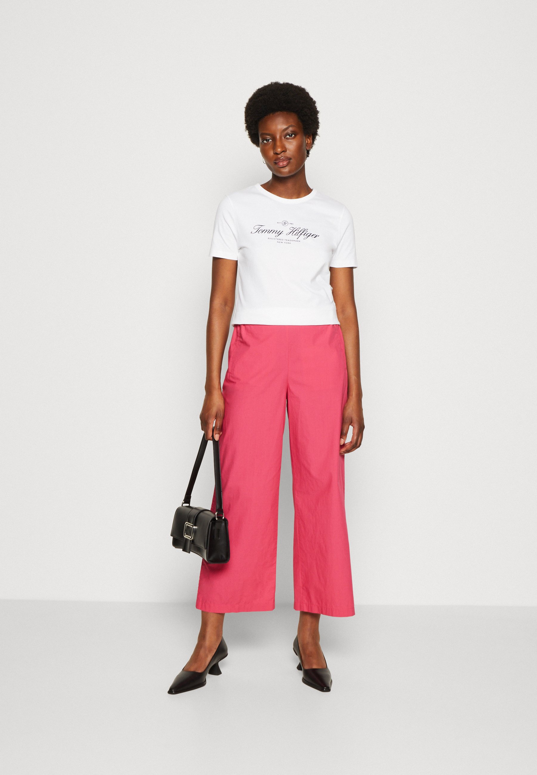 SLIM SIGNATURE C NK 1/2 SLV - Print T-shirt