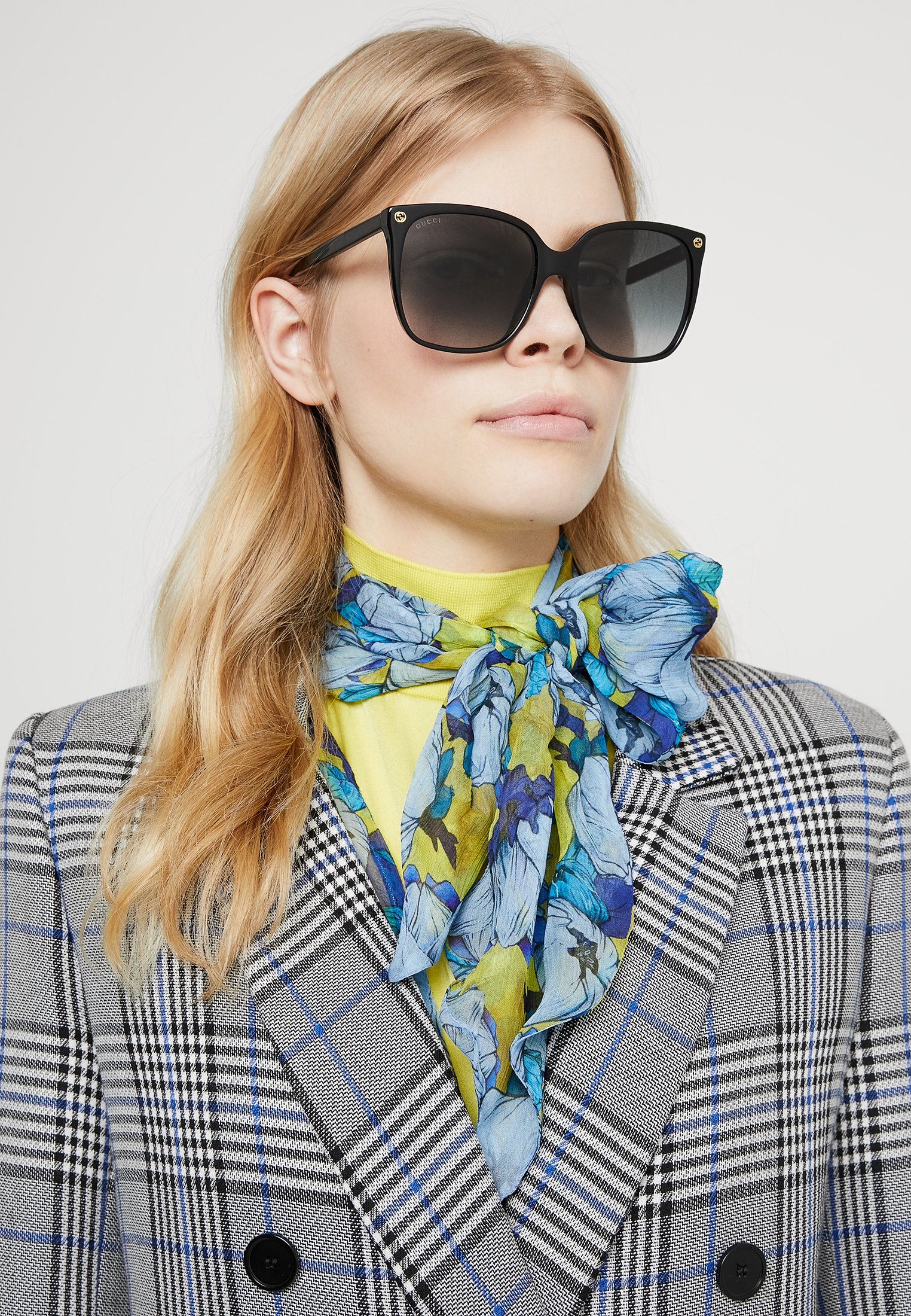 GG CAT-EYE ROUND ACETATE SUNGLASSES - Sunglasses