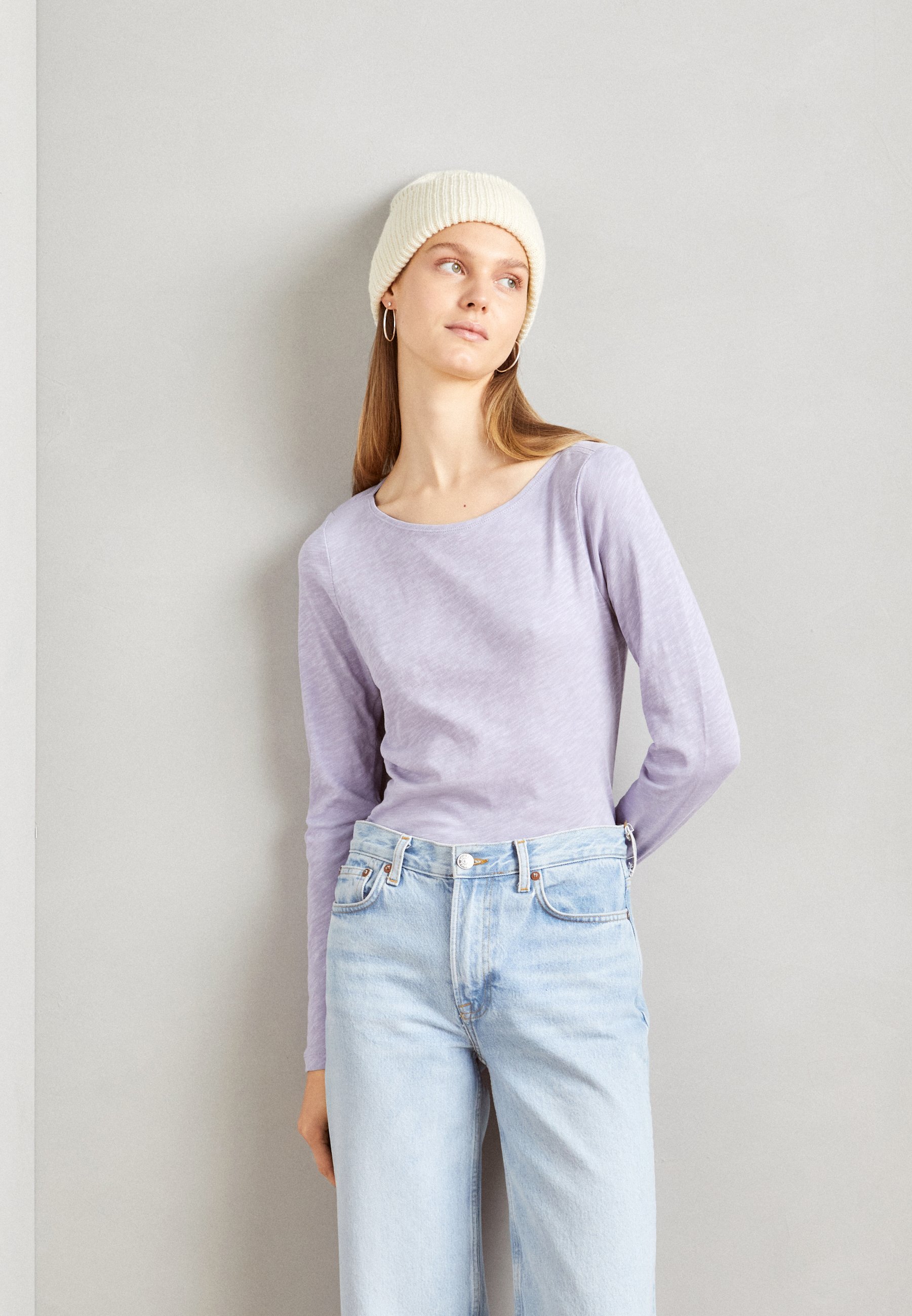 LONG SLEEVE BOAT NECK - Long sleeved top