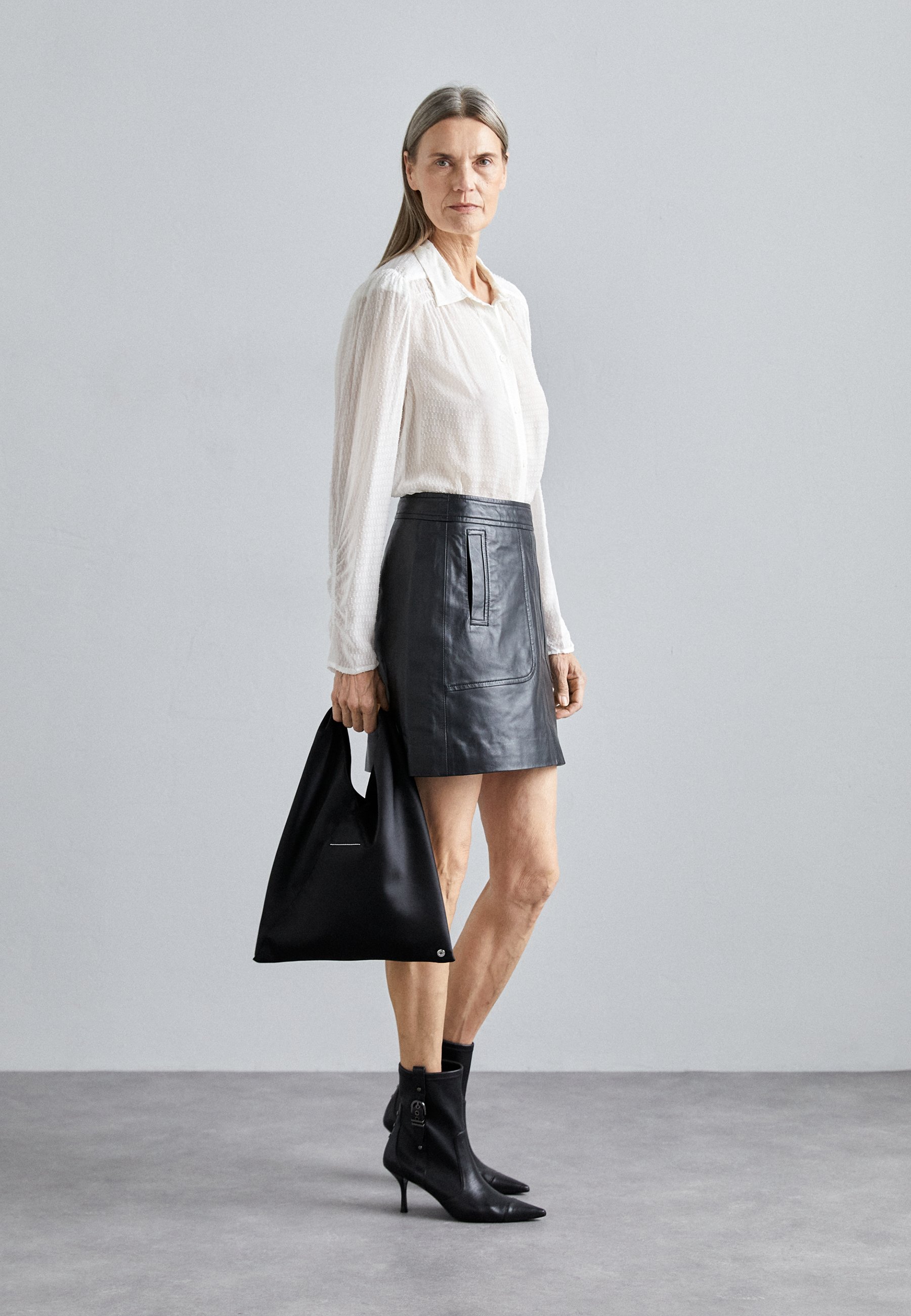 LIMONE - Leather skirt