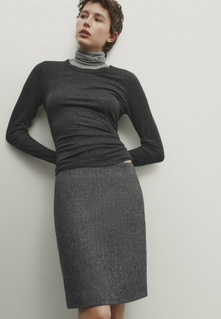 HERRINGBONE SHORT- Mini skirt