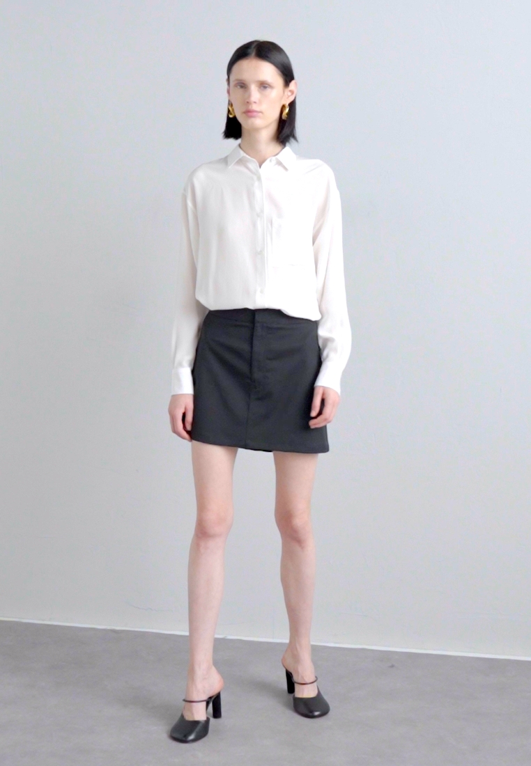 SHORT TAILORED- A-line skirt