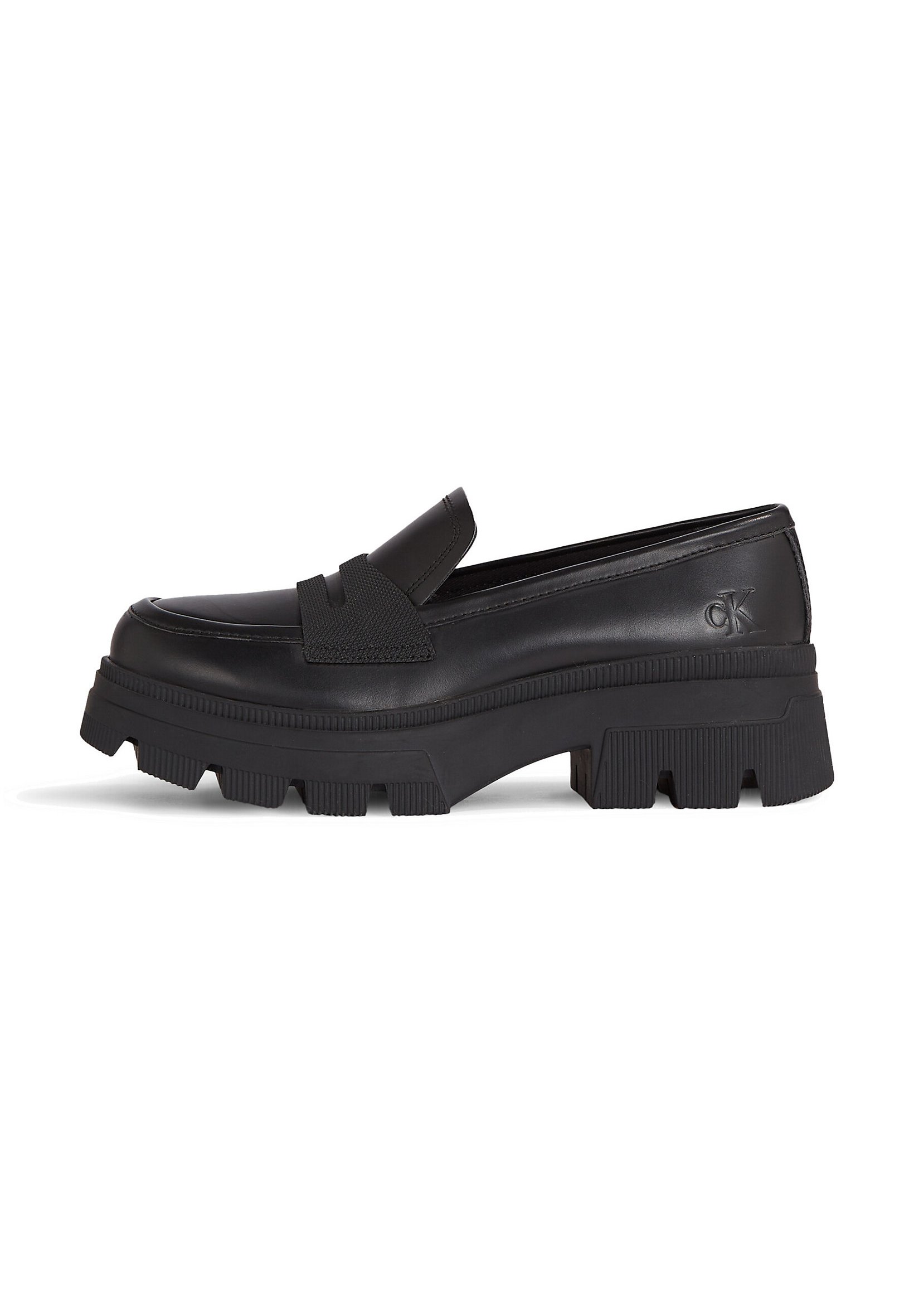 CHUNKY COMBAT LOAFER - Platform heels