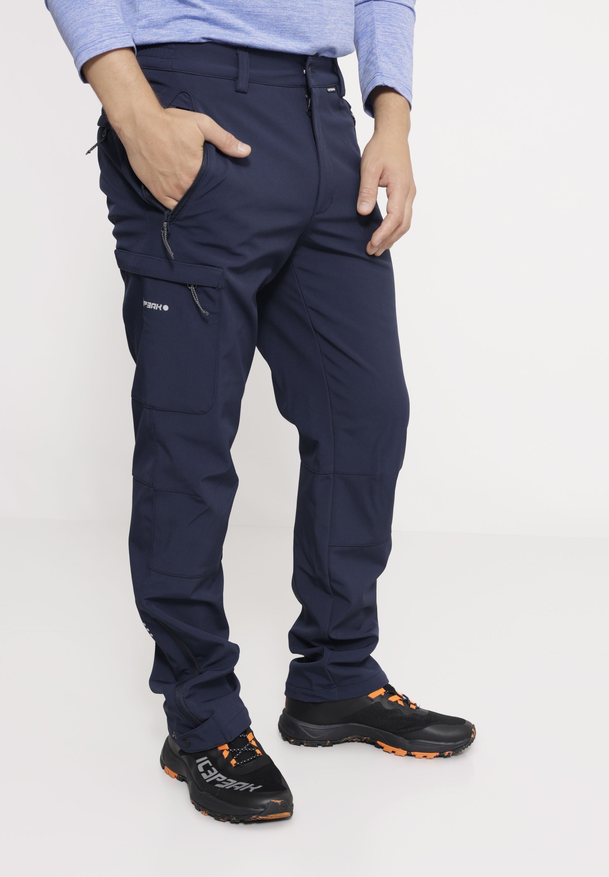 ICEPEAK SOFTSHELL HOSE BOUTON - Cargo trousers