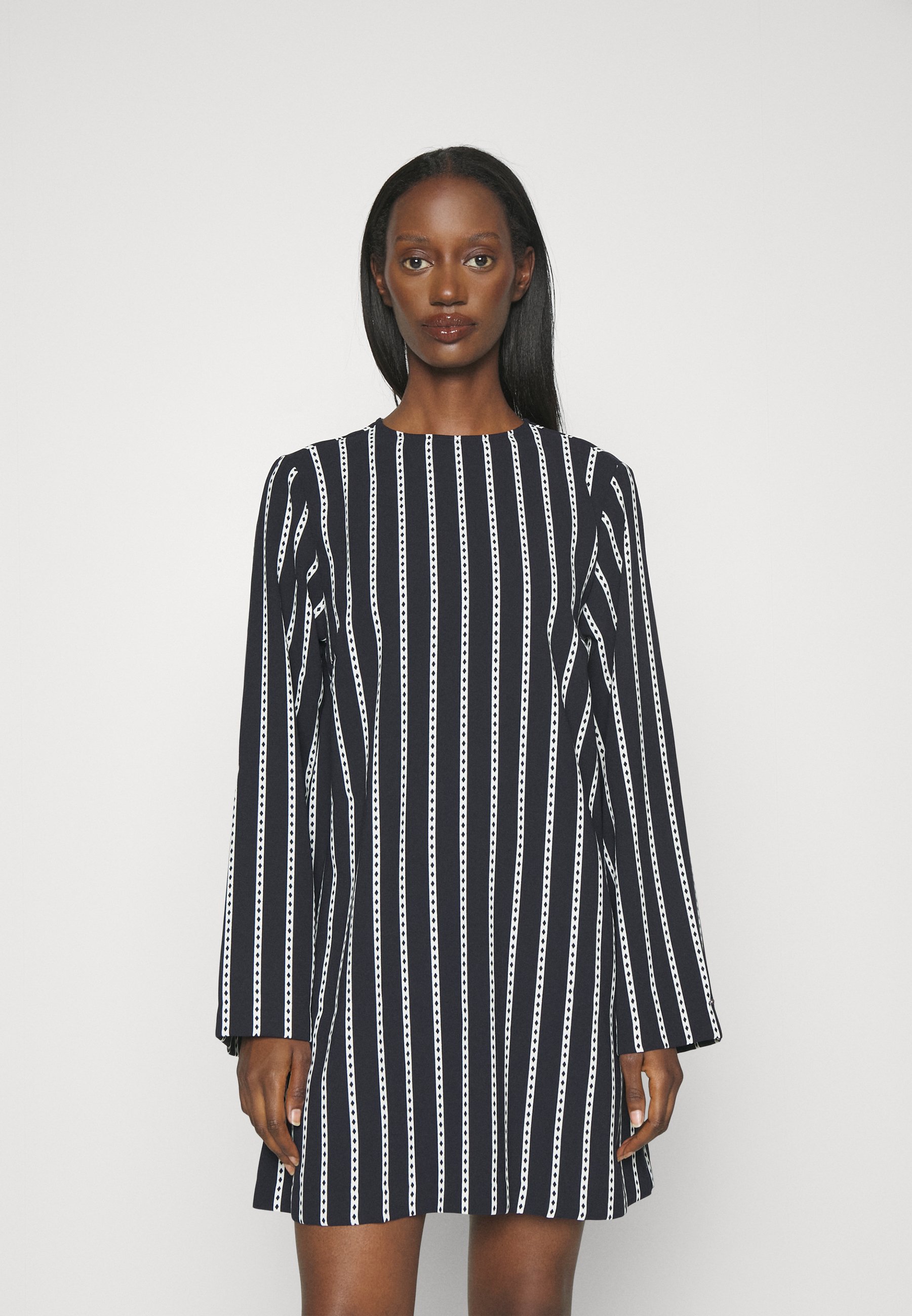 ARGYLE STRIPE SHIFT DRESS - Day dress