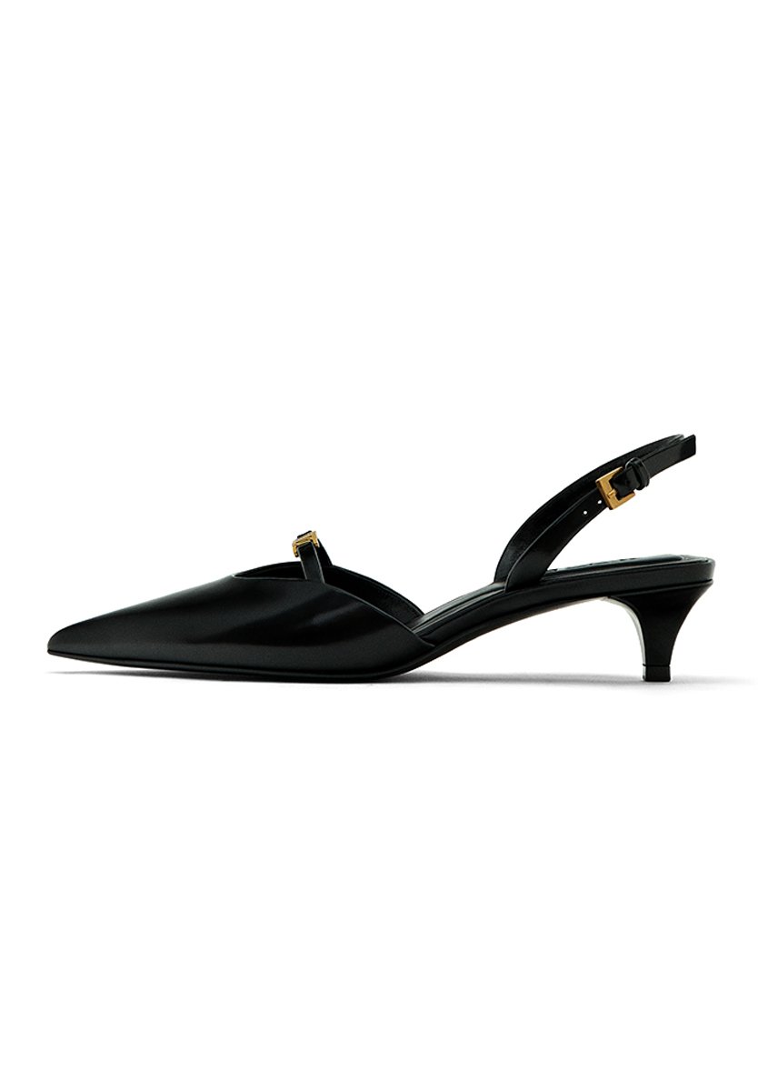 SLINGBACK WITH DECORATIVE METAL DETAIL - Classic heels