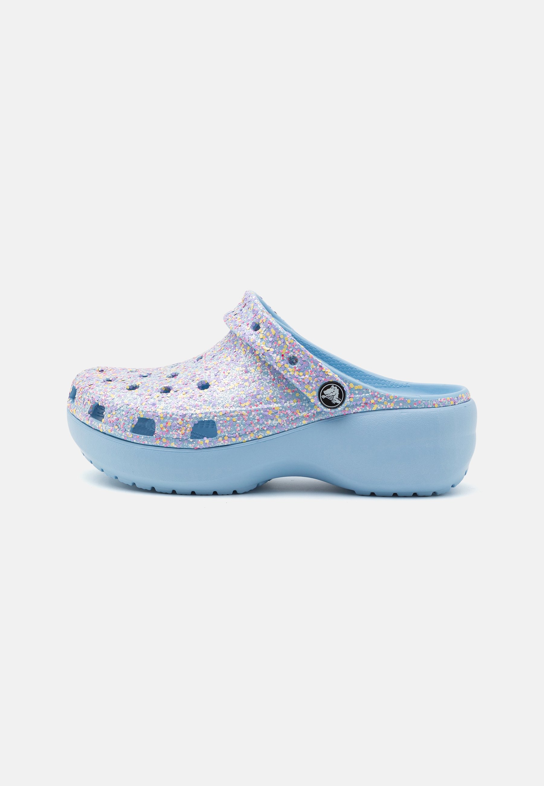CLASSIC PLATFORM GLITTER - Heeled mules