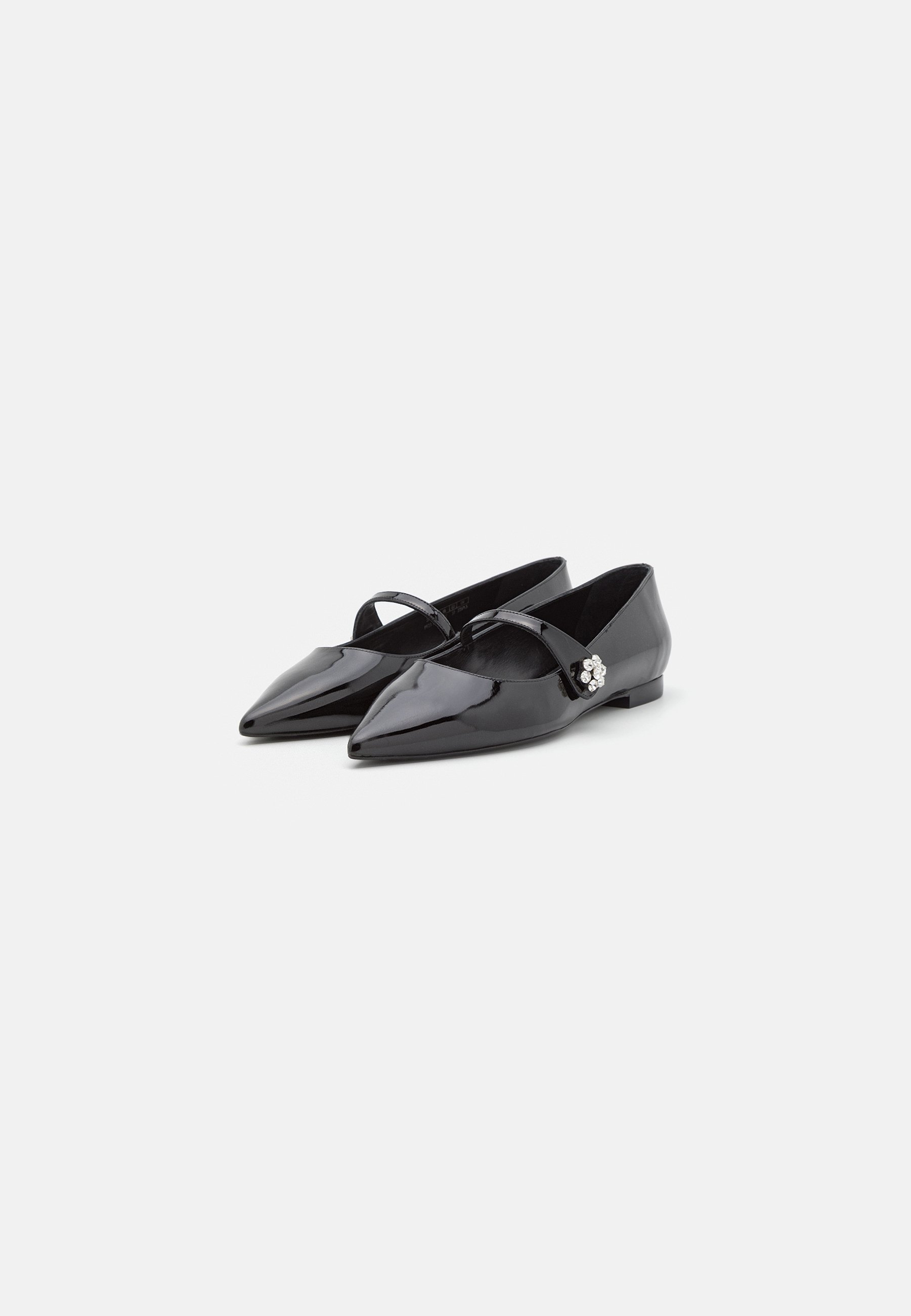 CRYSTAL FLEUR MARY JANE FLAT - Ankle strap ballet pumps