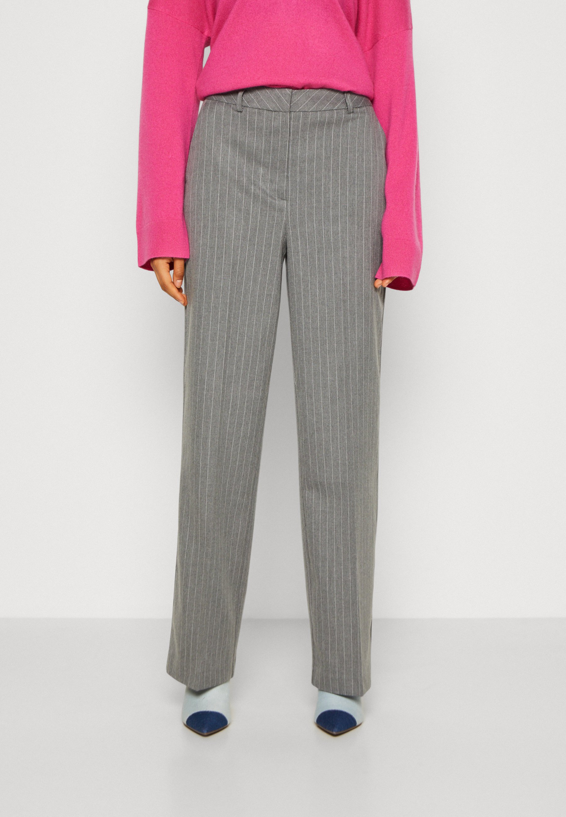 SLFMYLA WIDE PANT STRIPE - Trousers
