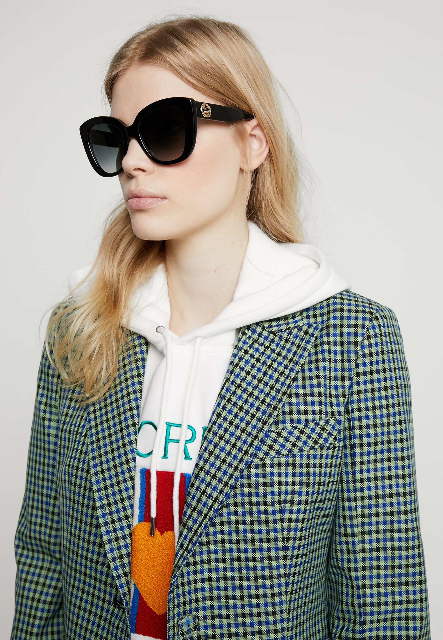 GG CAT-EYE ACETATE SUNGLASSES - Sunglasses