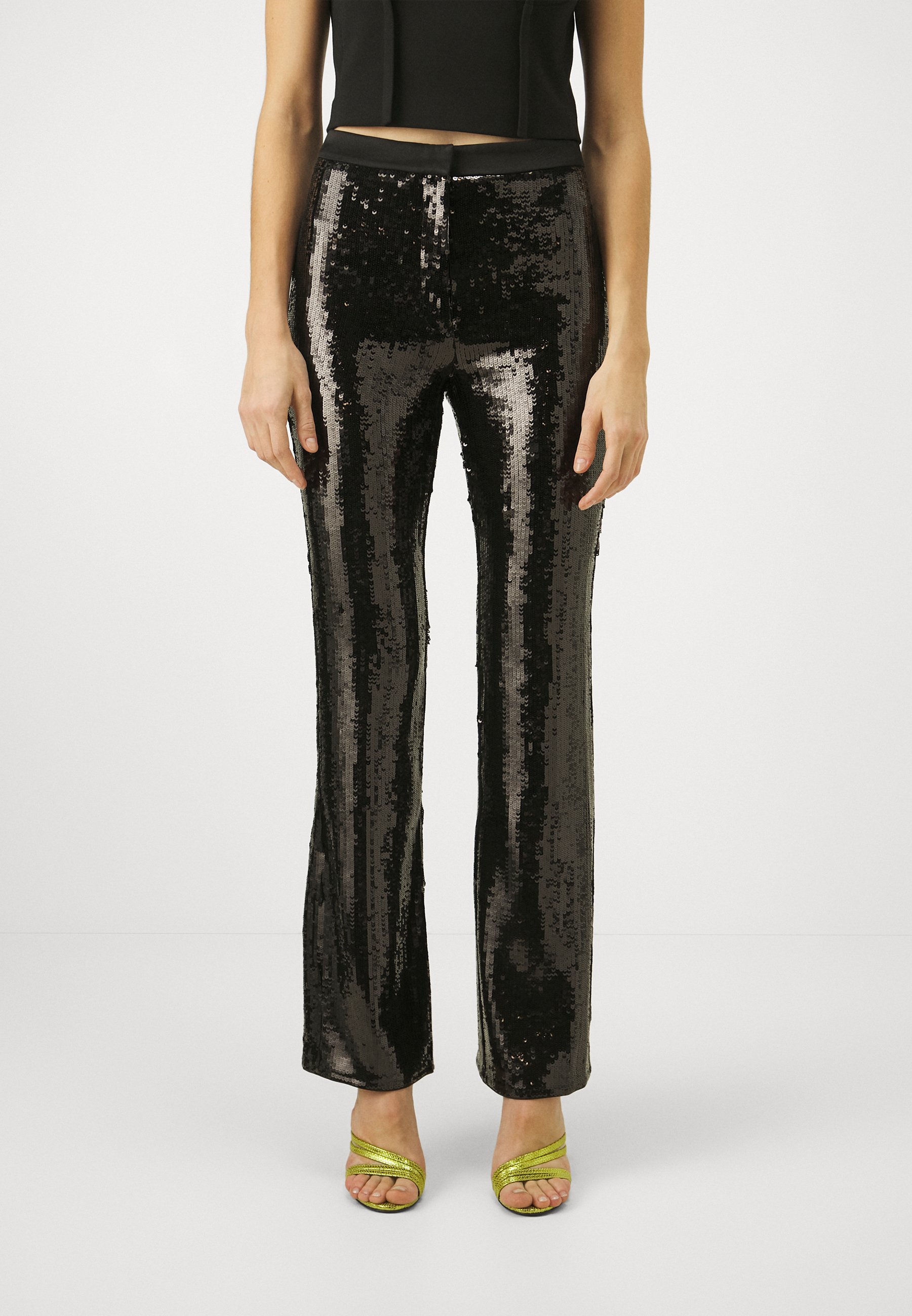 SEQUIN EVENING PANTS - Trousers