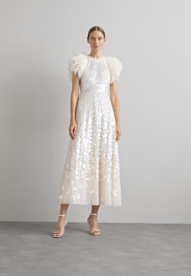 SEQUIN ROSE GLOSS ANKLE GOWN - Occasion wear