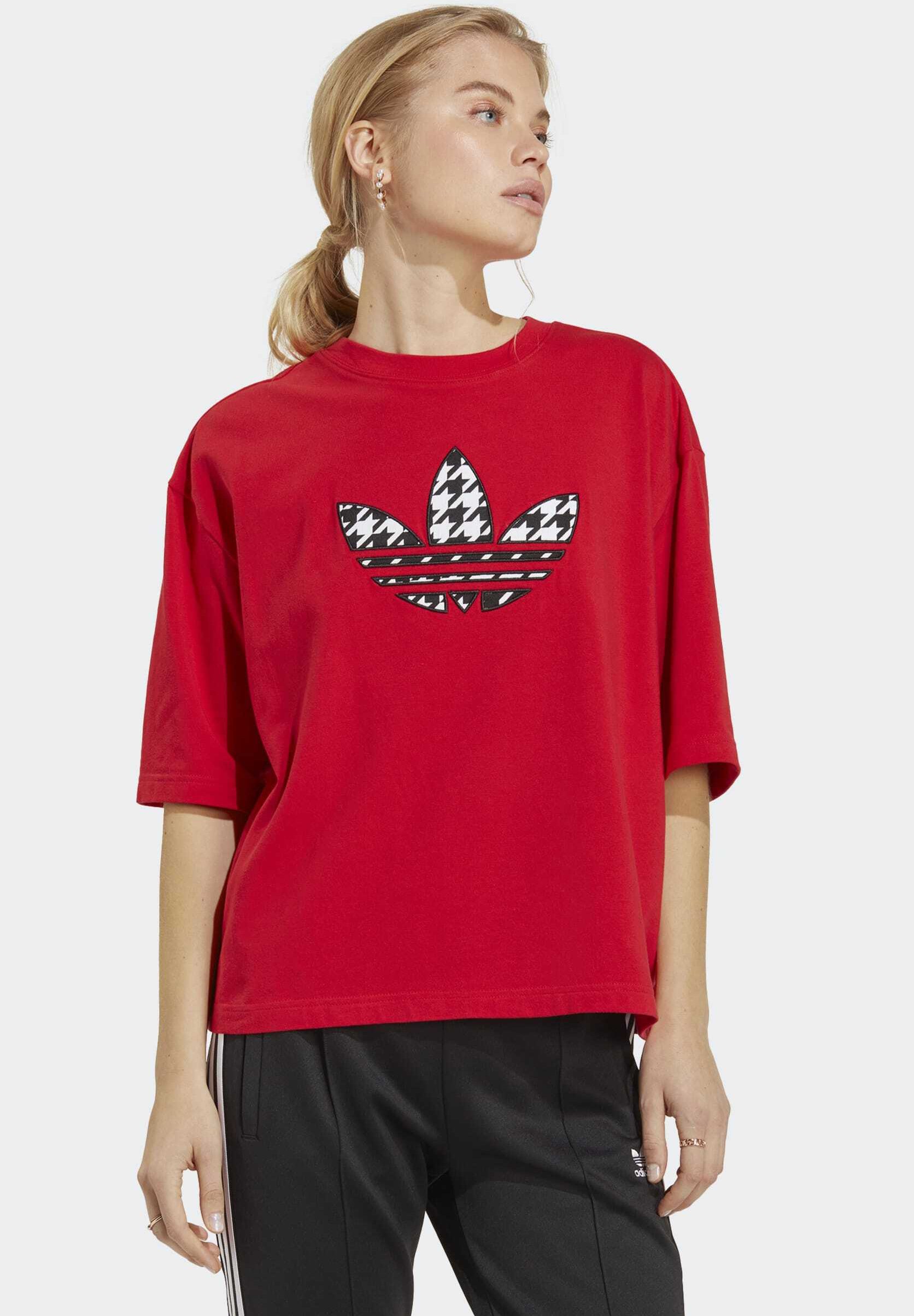 HOUNDSTOOTH TREFOIL INFILL- Print T-shirt