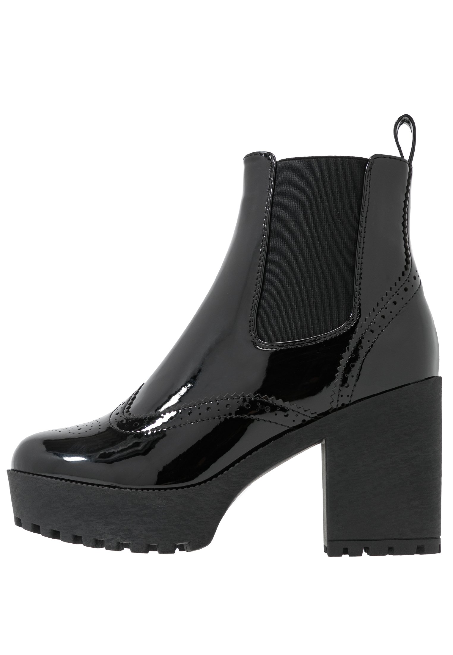 High heeled ankle boots