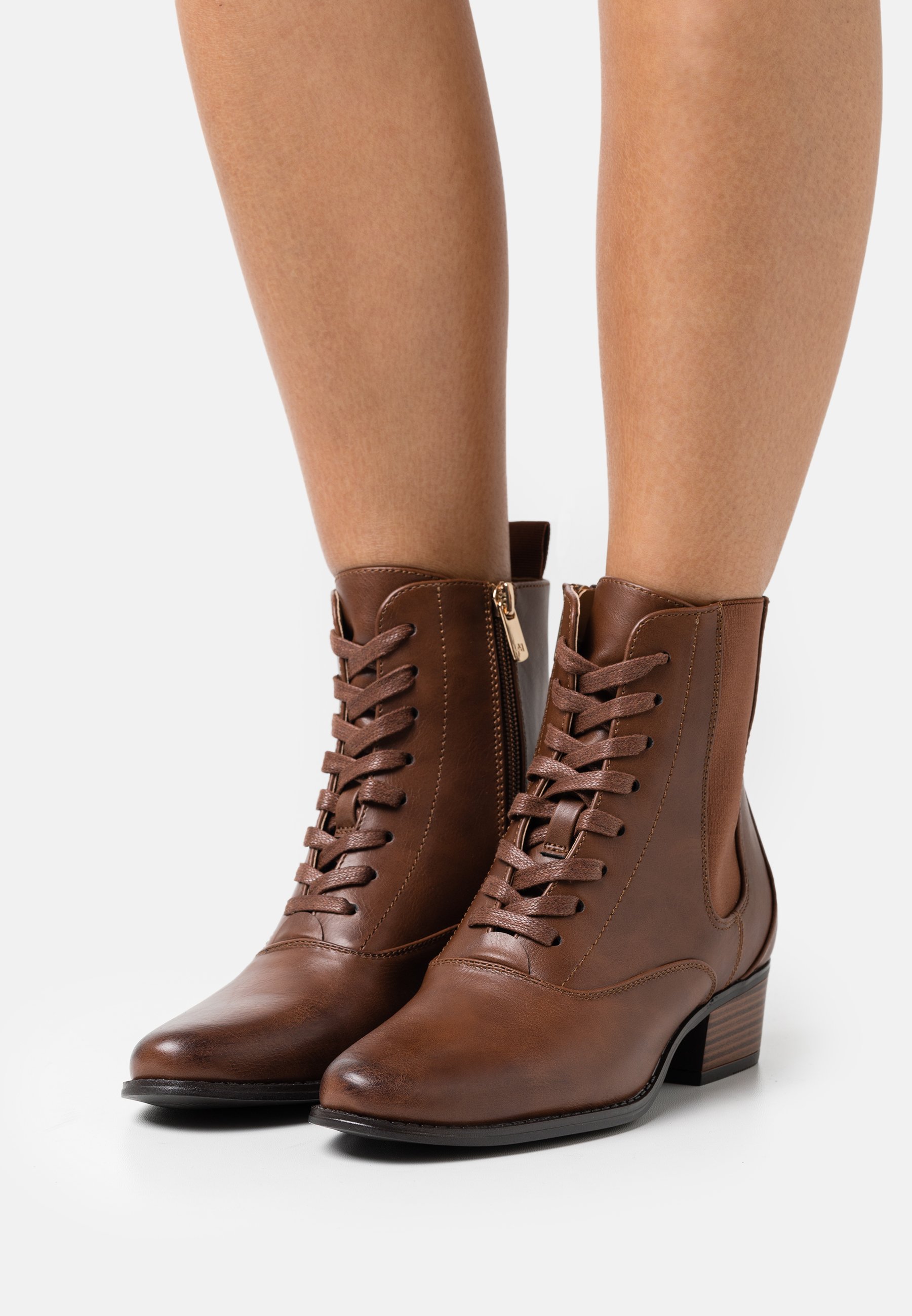 Lace-up ankle boots