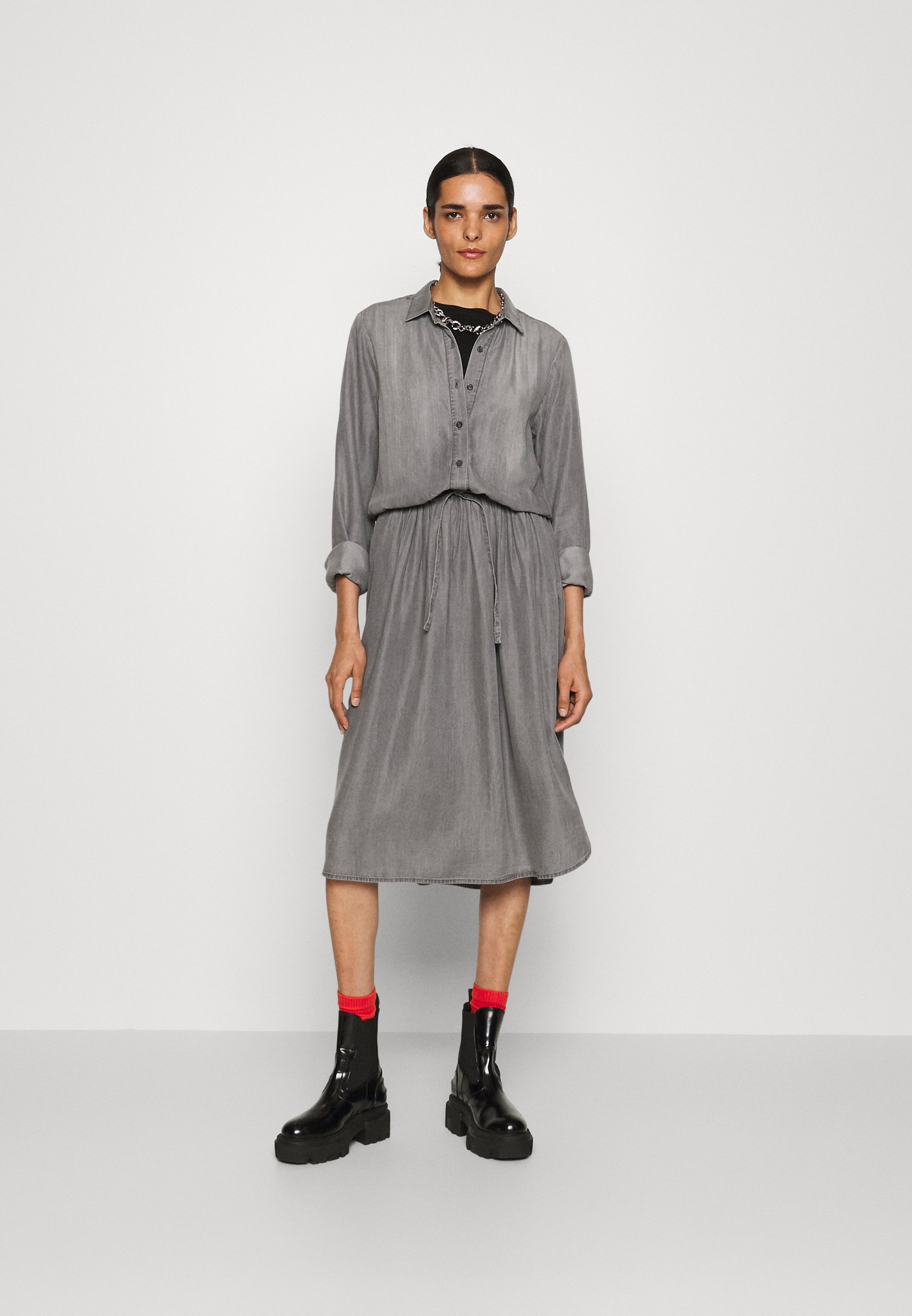MIDI DRESS - Shirt dress