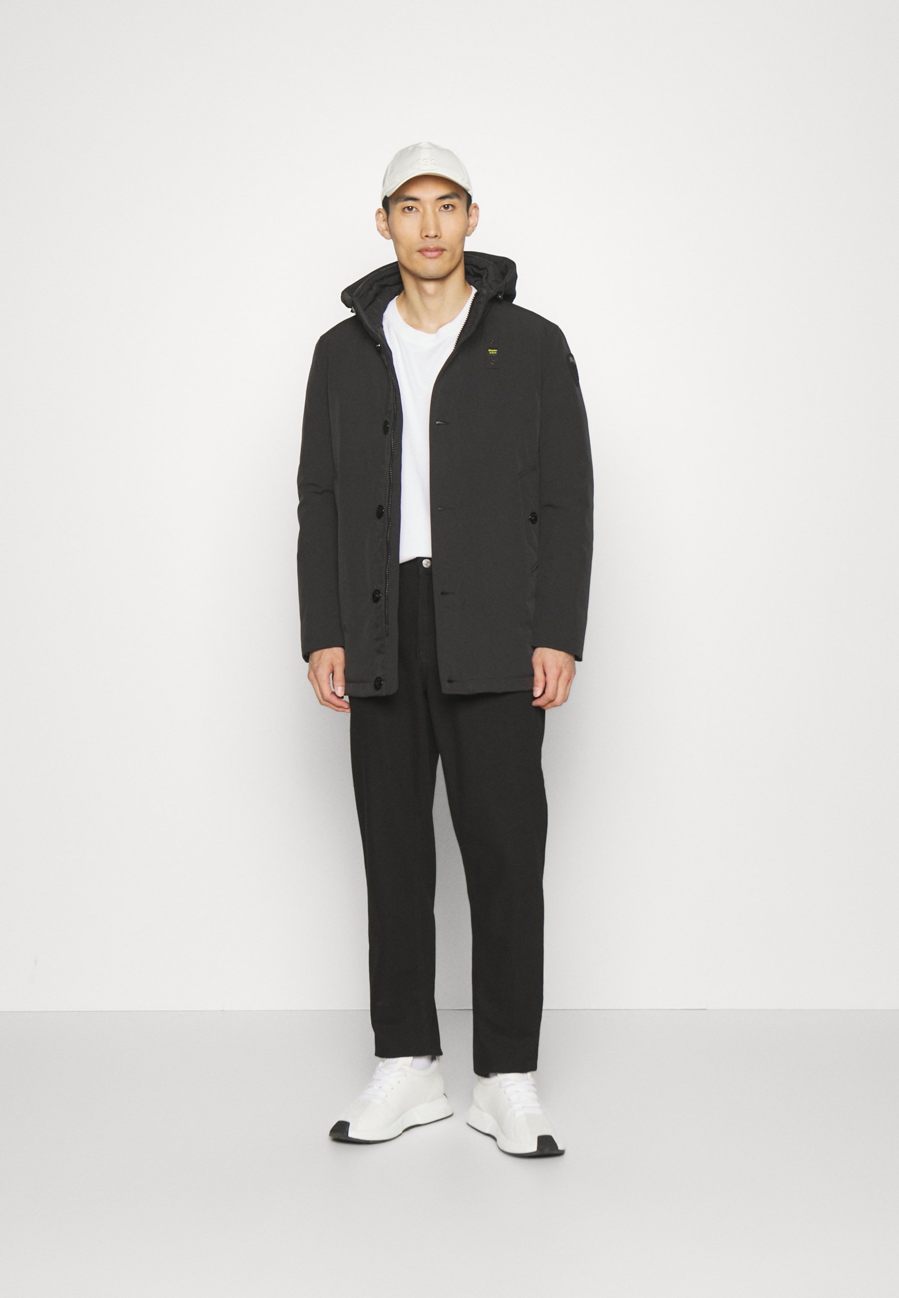 LONG JACKET COAT DETACHABLE HOODIE - Down jacket