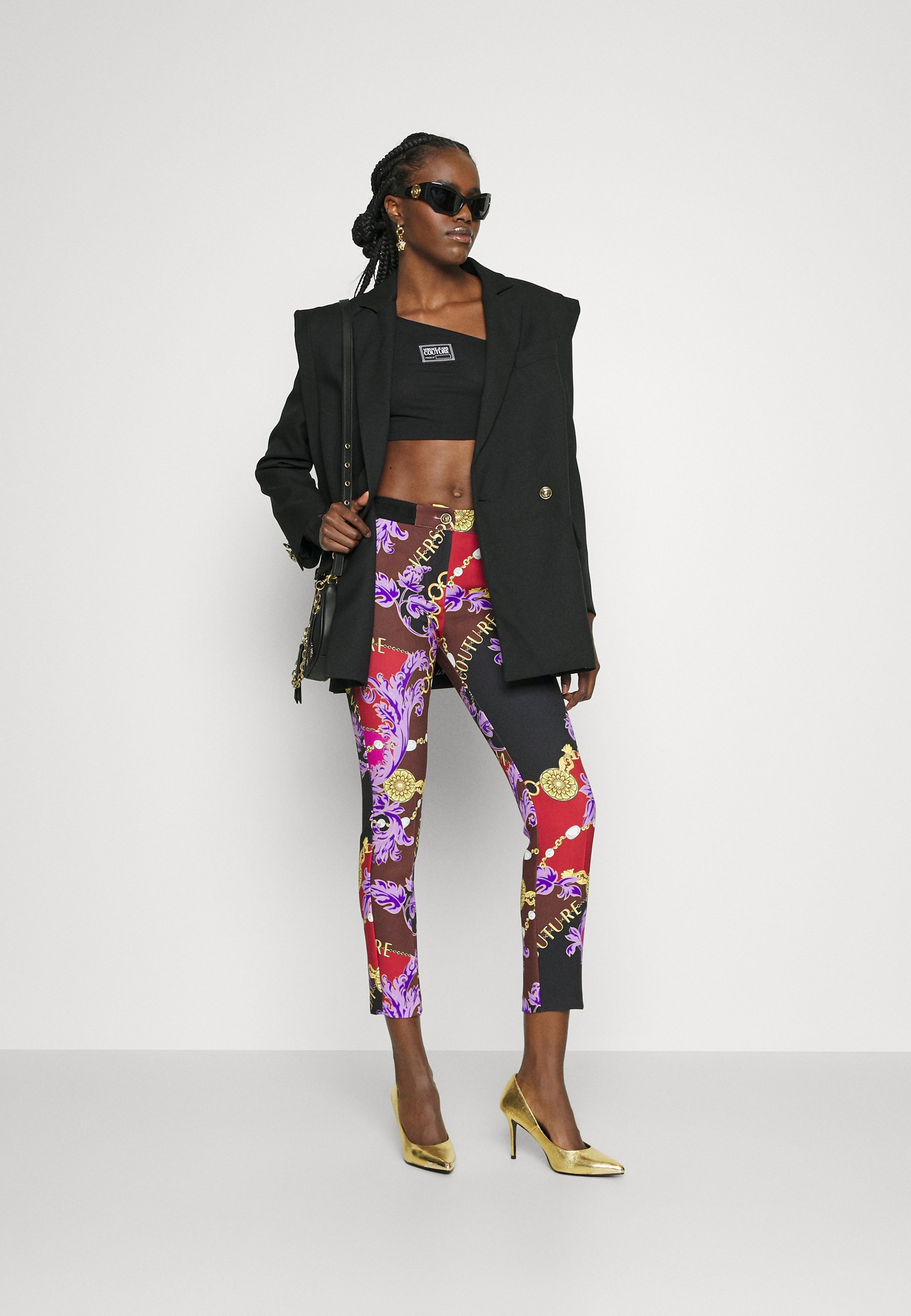 CADY PRINT CHAIN COUTURE - Trousers