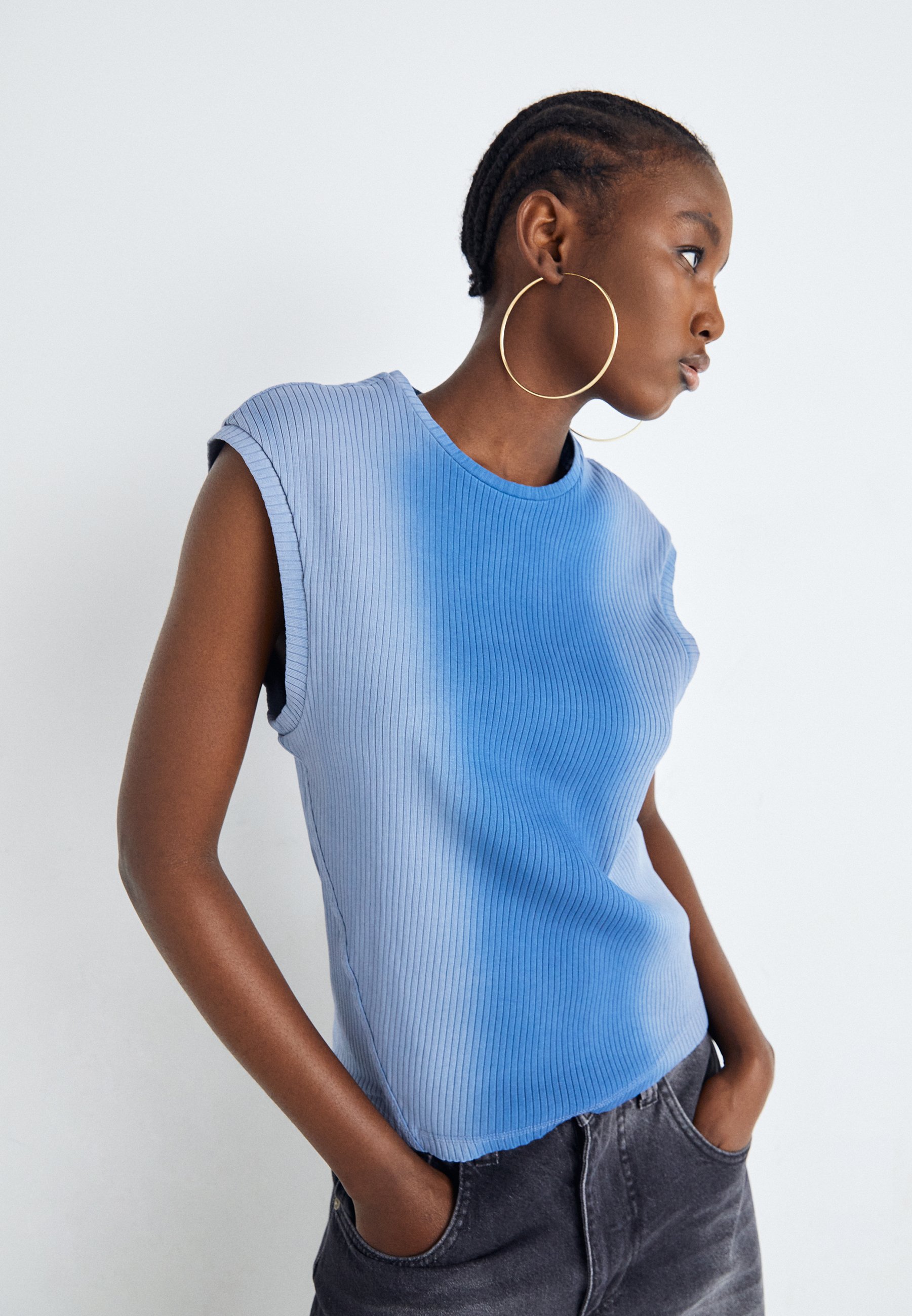 TANK WITH TWISTED UNISEX - Top