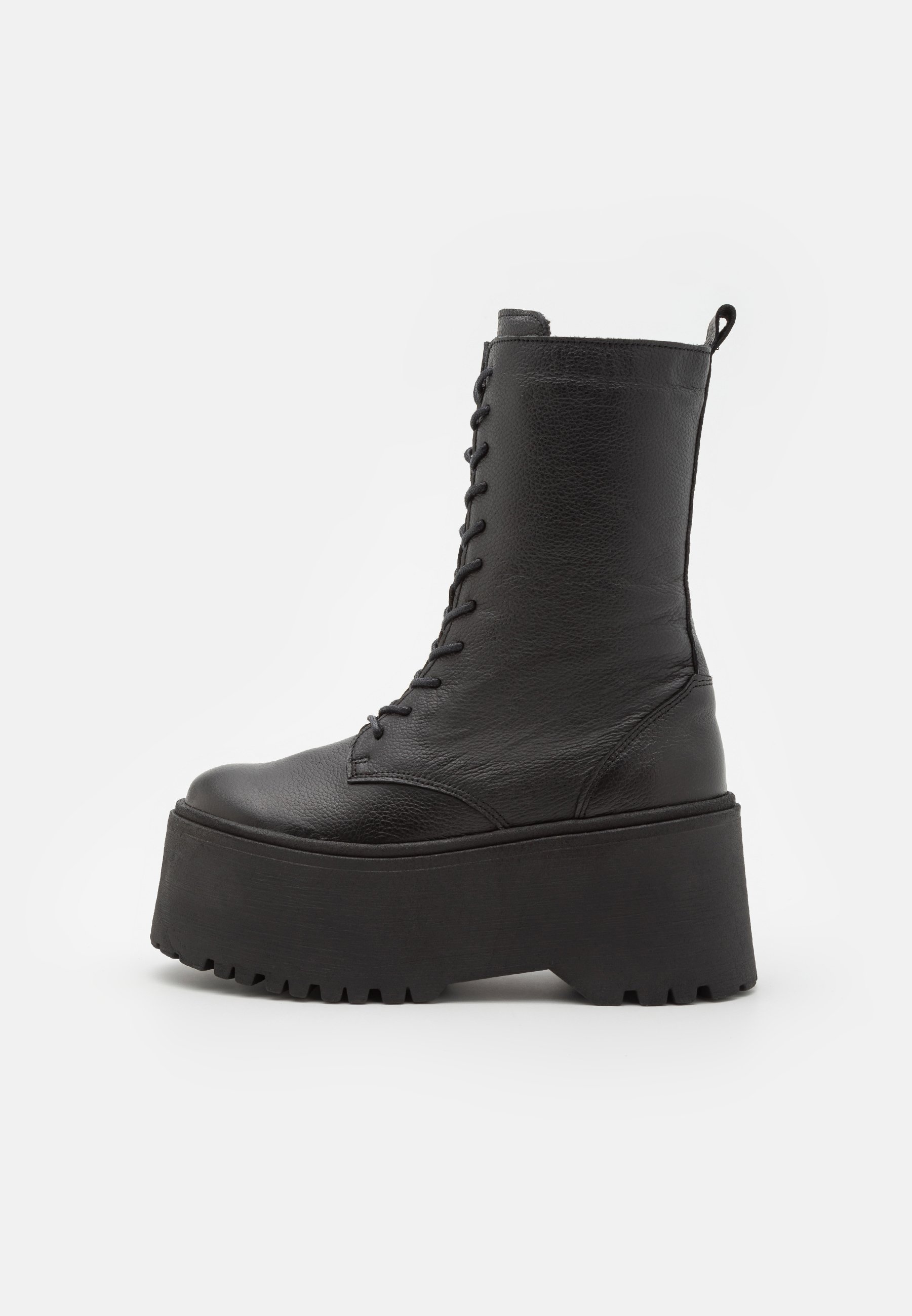 LEATHER - Platform ankle boots