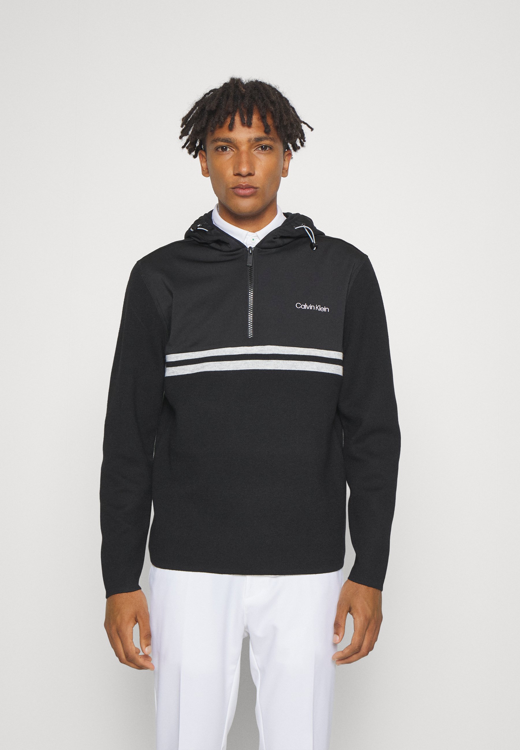 ADDINGTON HOODED HALF ZIP - Hoodie